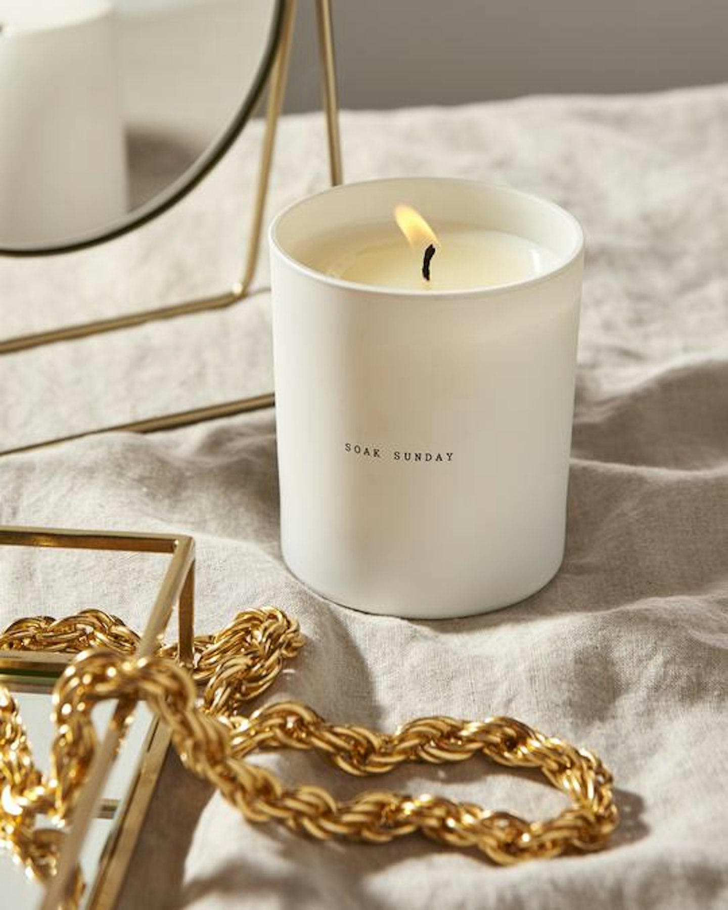 Soak Sunday, Cleo's Paradise Honey & Oat Scented Candle, £21