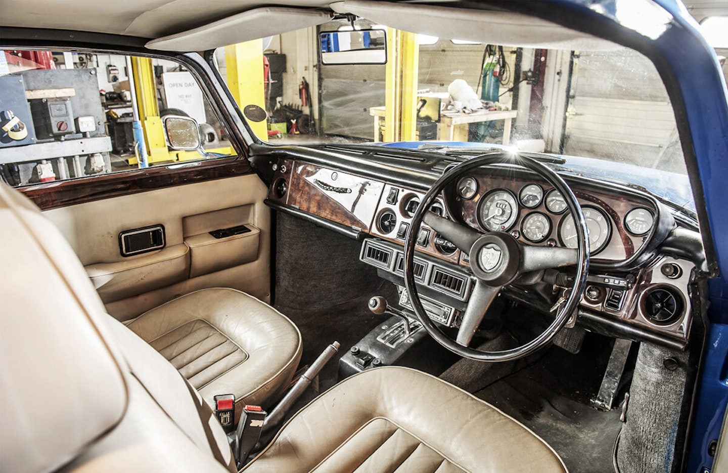 Interior had survived well, making preservation of the patina possible. Upgrades include Astra head restraints