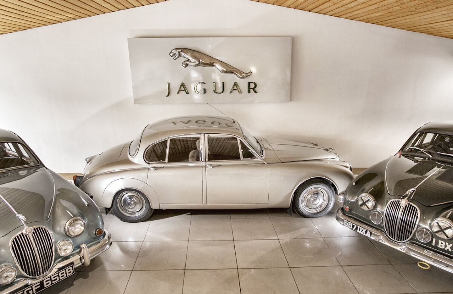 Michael’s car history started with a Jaguar Mk2 like this