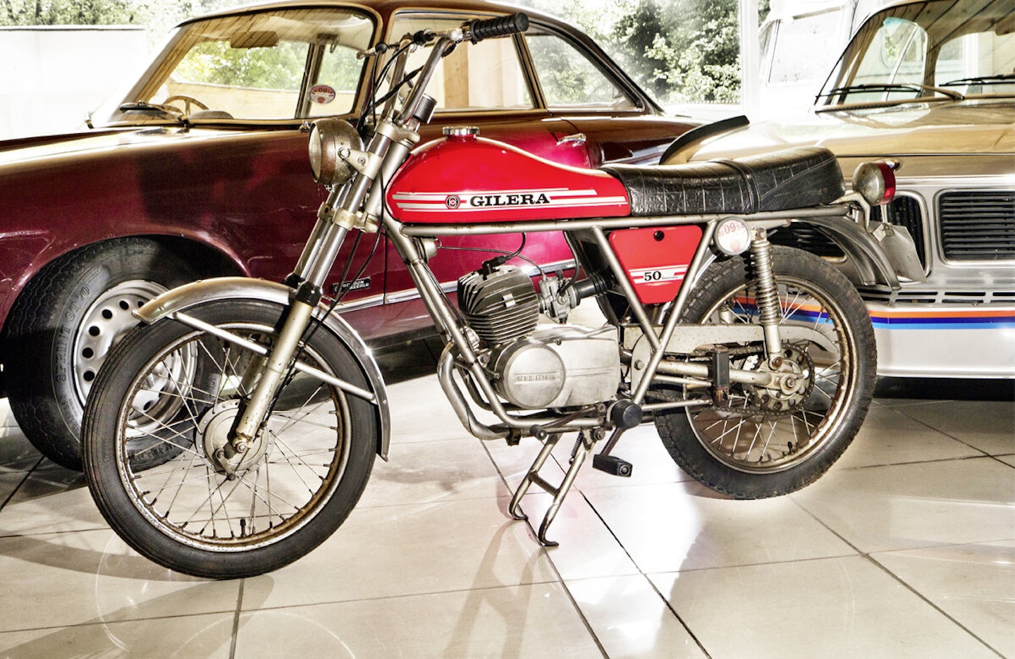 A Gilera just like this was Michael’s first road bike