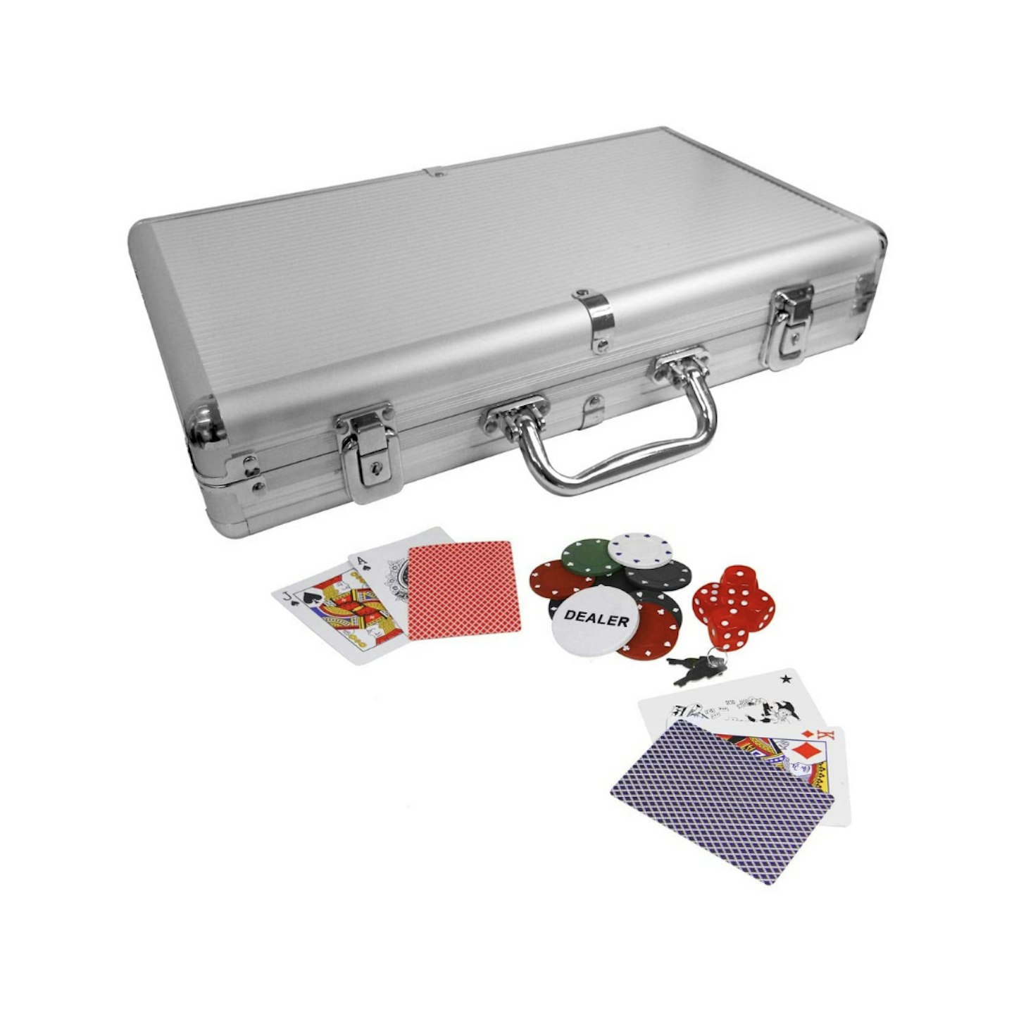 Eaxusu00ae Elegant poker set in aluminium case