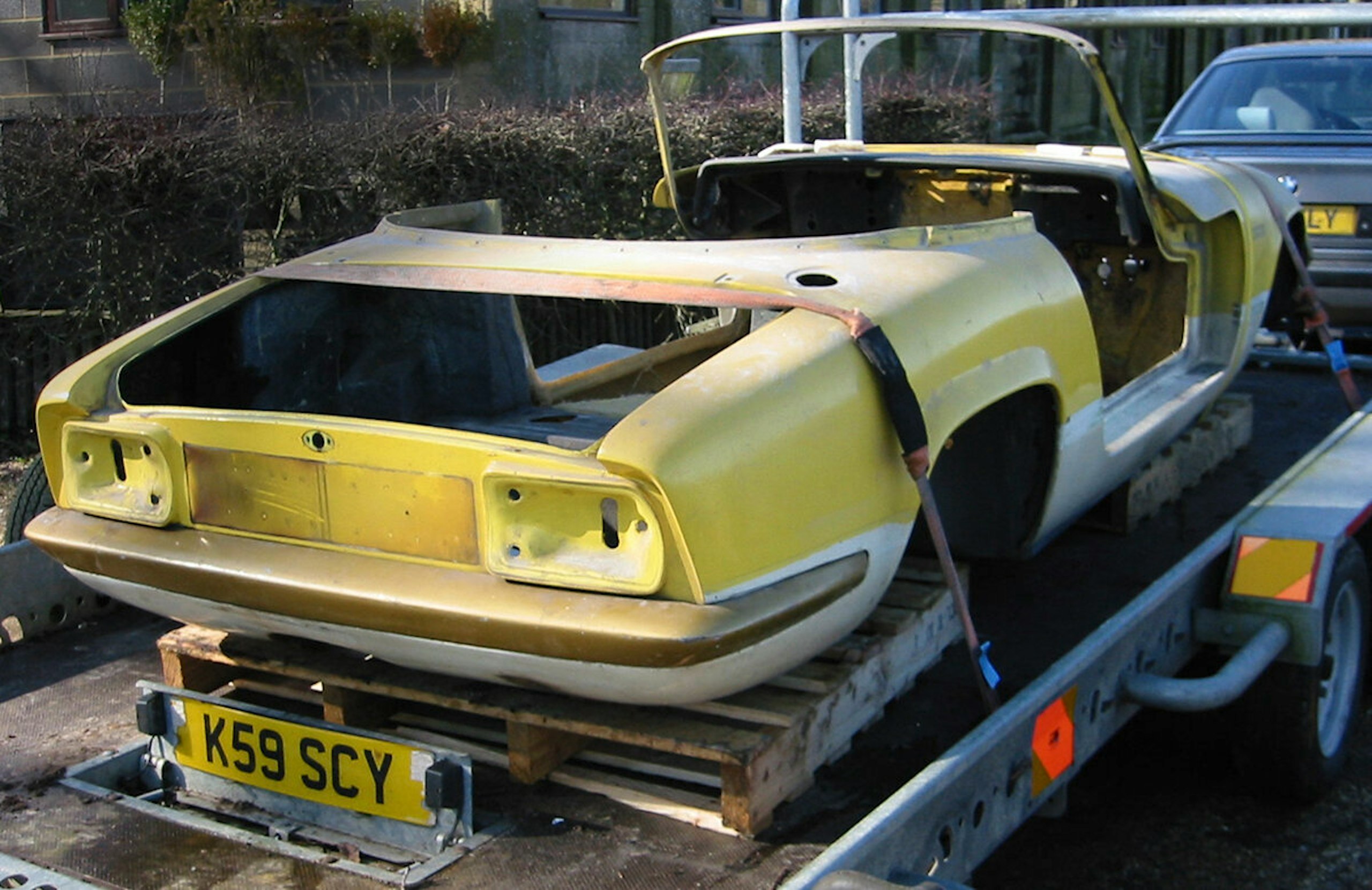 2009: bare body shell on its way to the paint shop