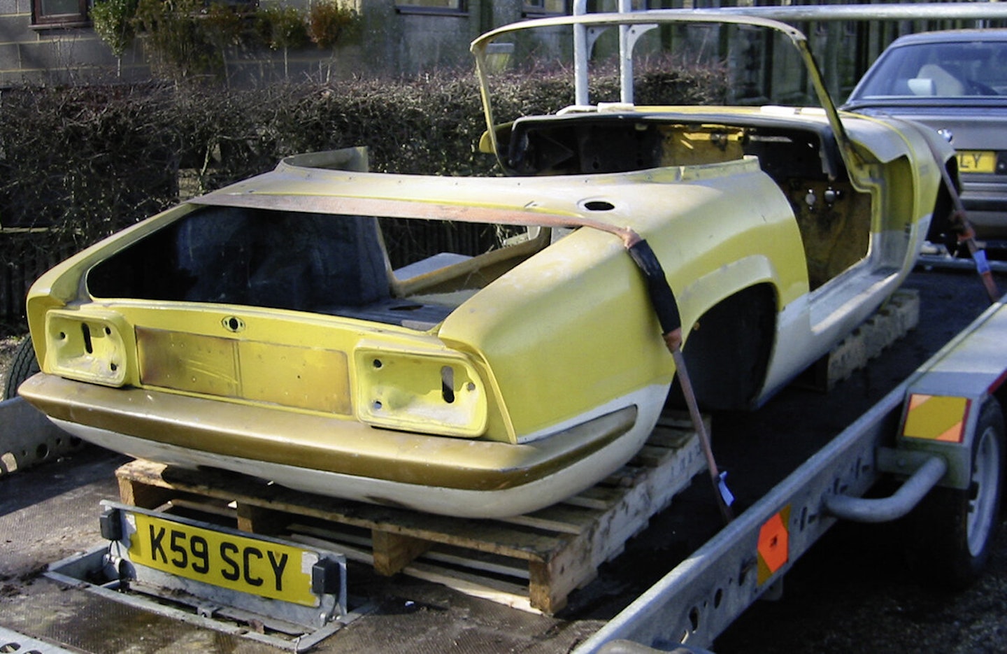 2009: bare body shell on its way to the paint shop