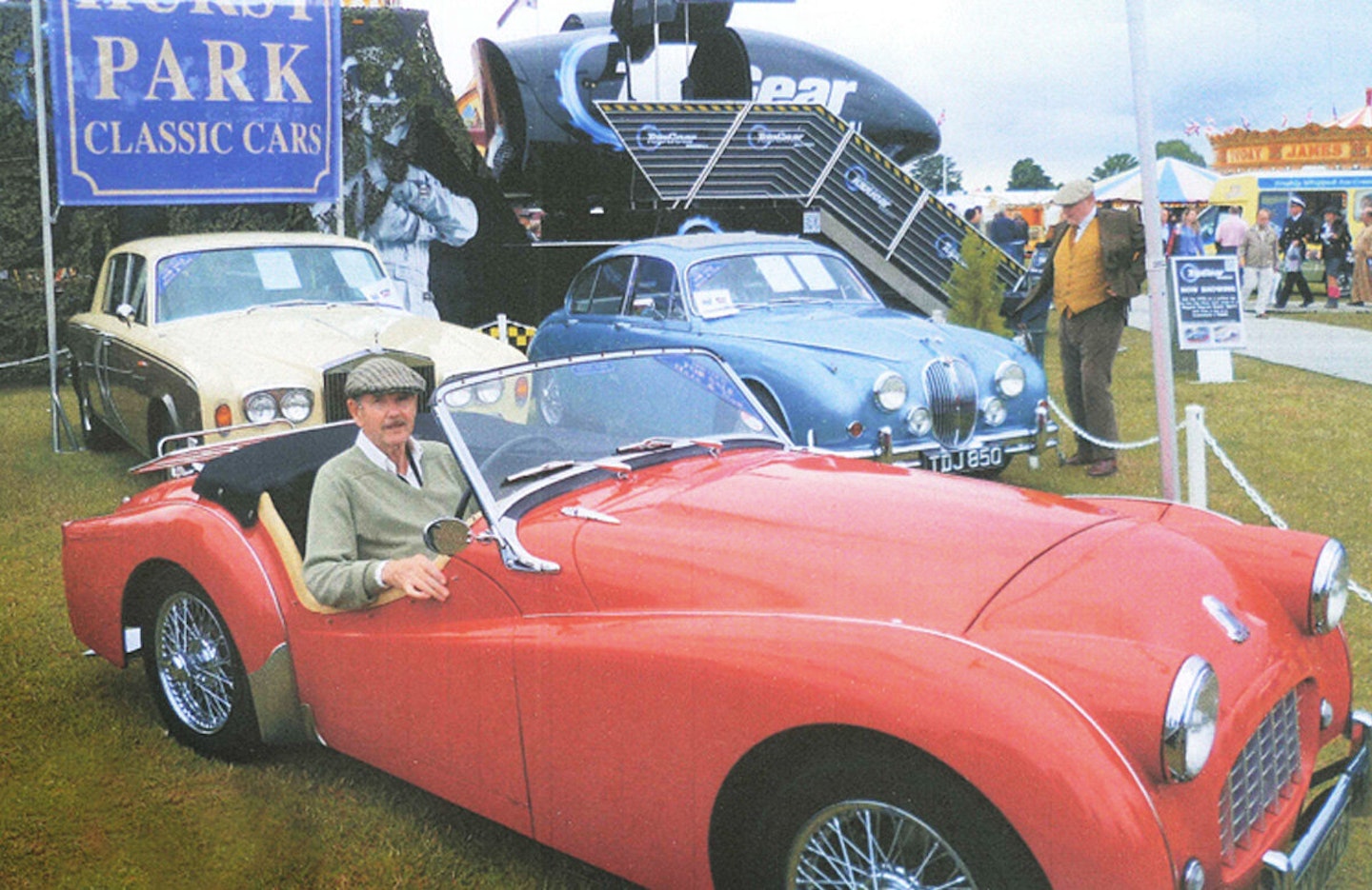 Left: Tony Netherton is reunited with SWK 772 at the Goodwood Revival in 2013