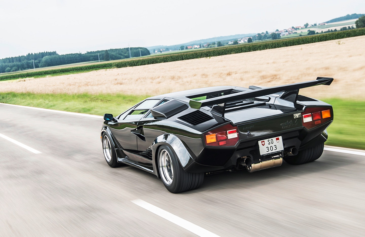 The Countach feels fast enough to have accelerated from 1984 to the present day in the blink of an eye