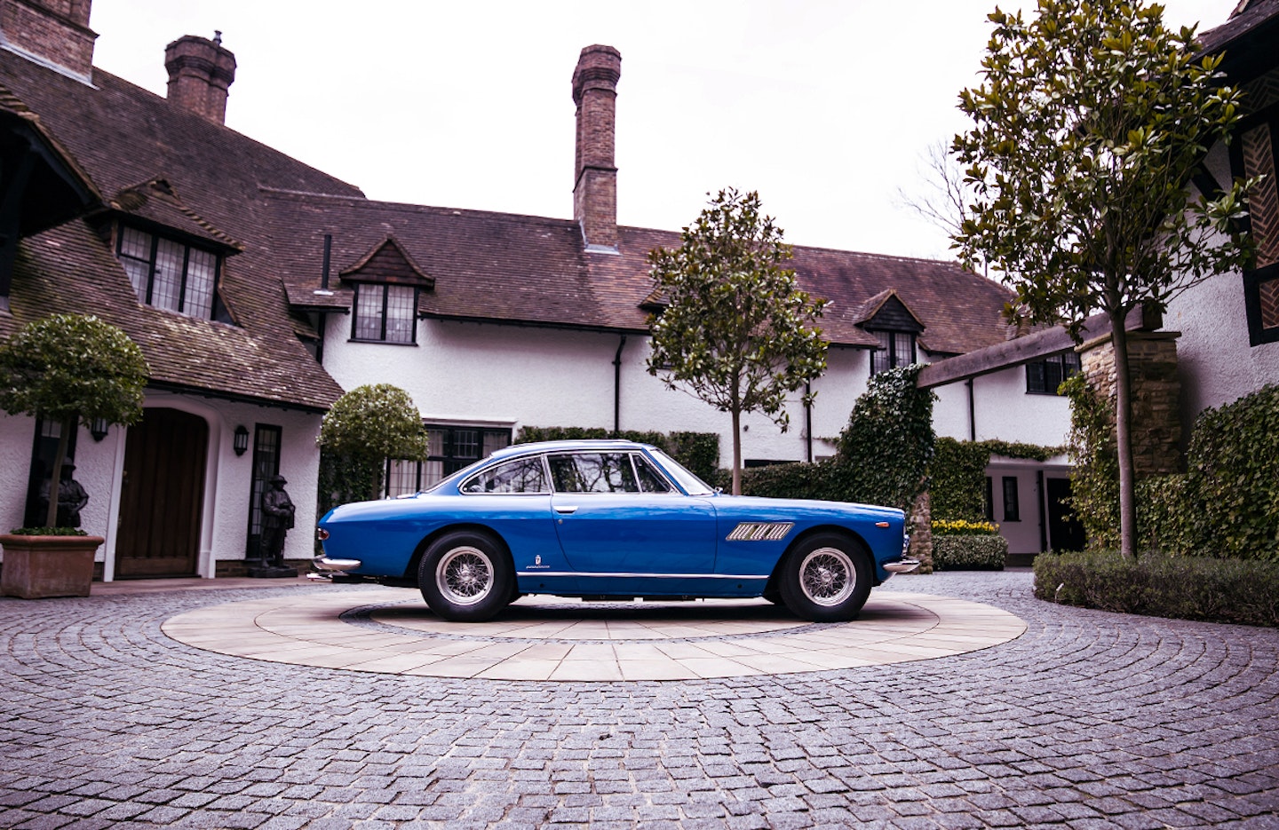 car in coutyard