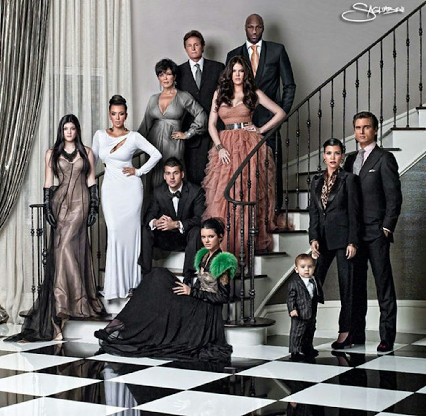 A Festive Look Back At All The Kardashian Christmas Cards