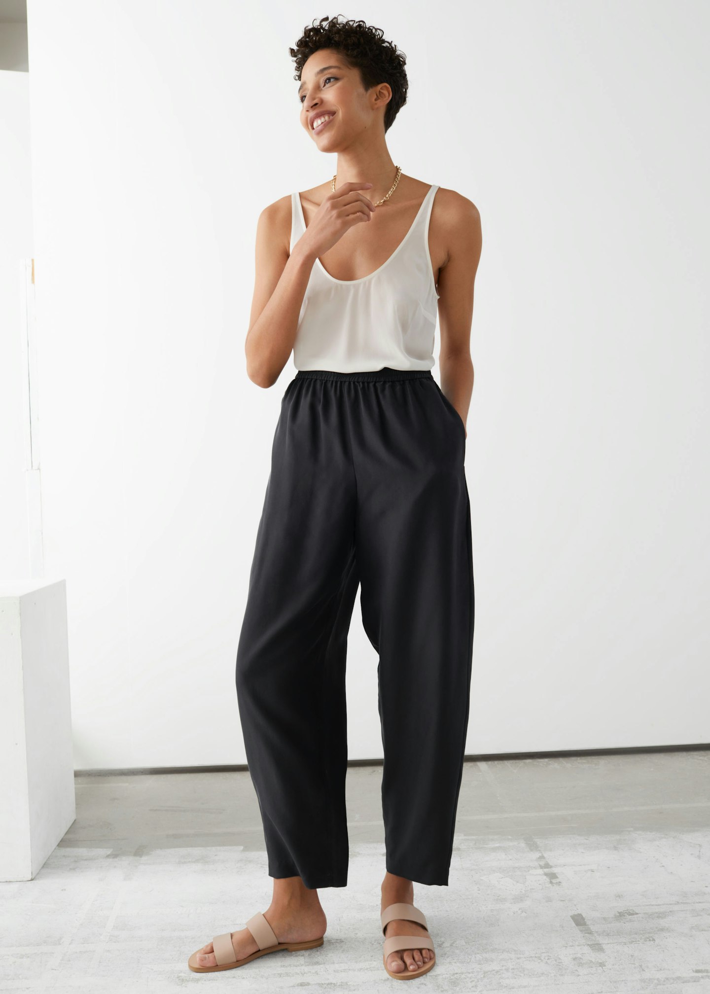 & Other Stories, Relaxed Silk Trousers, £120