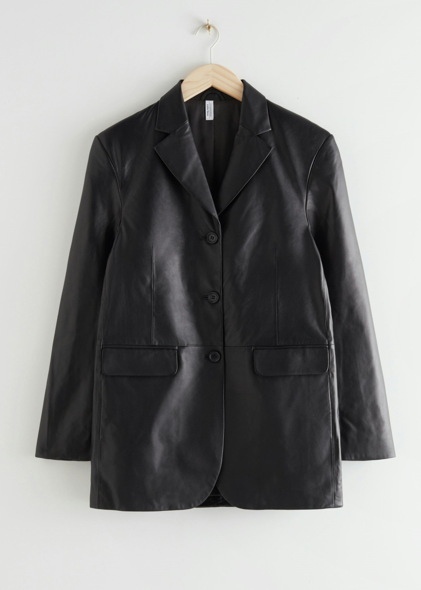 & Other Stories, Long Fitted Padded Shoulder Blazer, £265