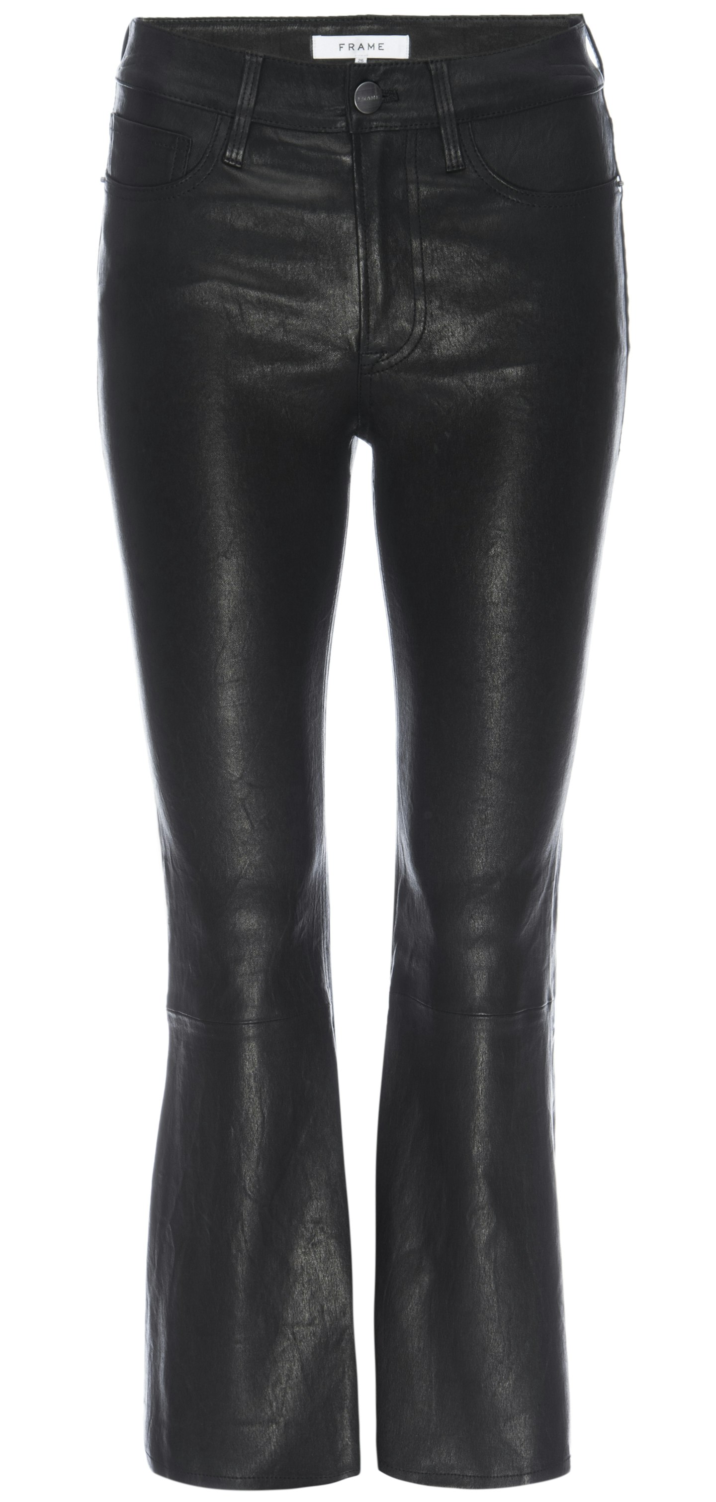 Frame, Leather Cropped Flare, £977