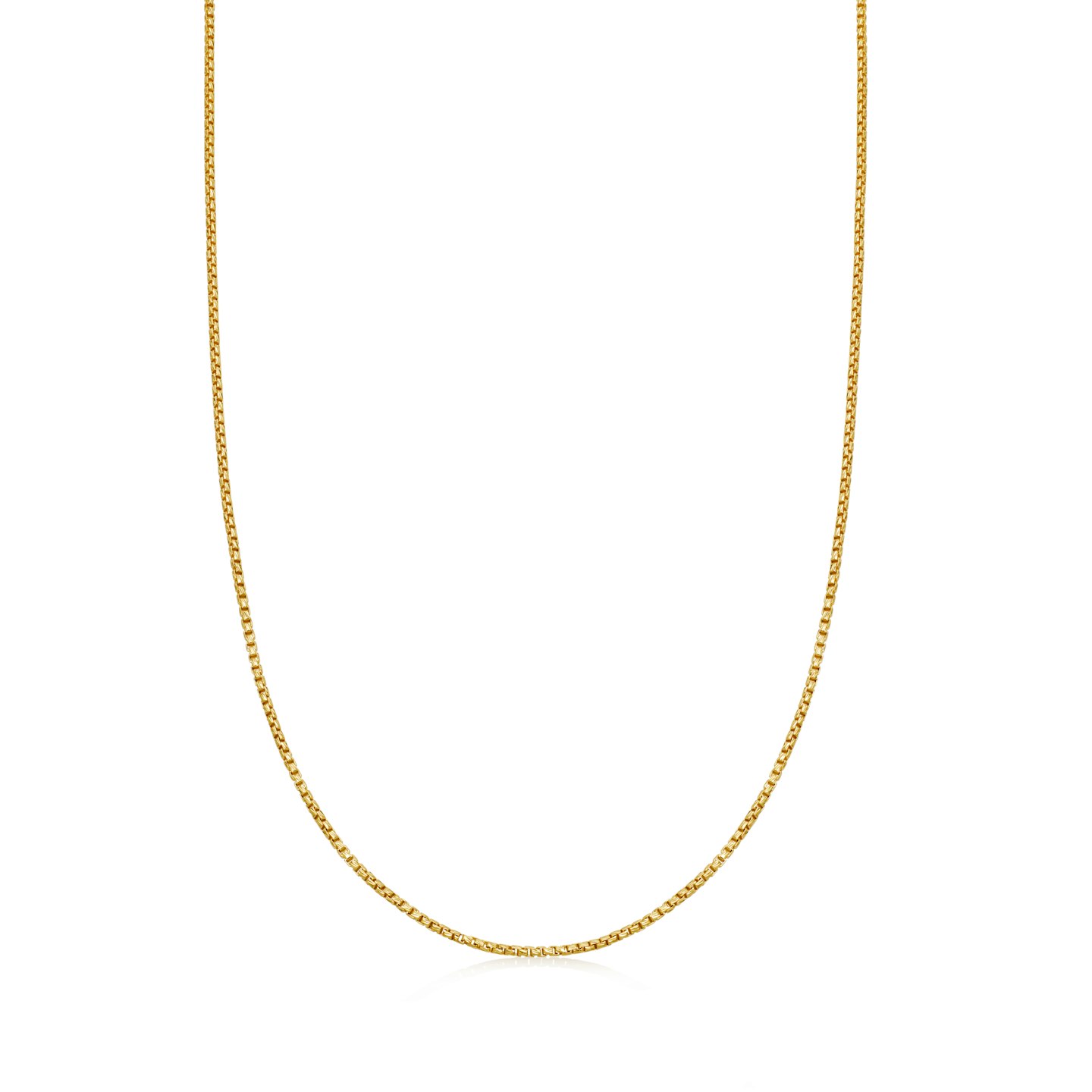 Missoma, men's gold box link chain necklace, £155
