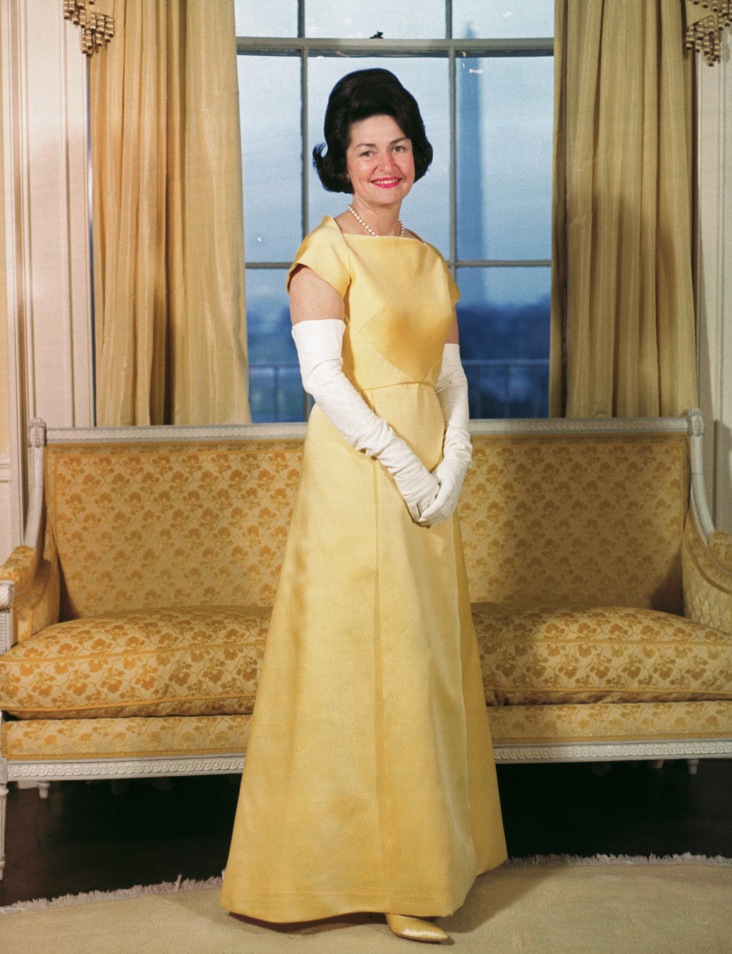 first lady yellow dress Look Back At The Inauguration Dresses Through History melania trump yellow dress in uk