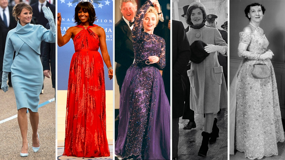 Look Back At The First Lady Inauguration Dresses Through History