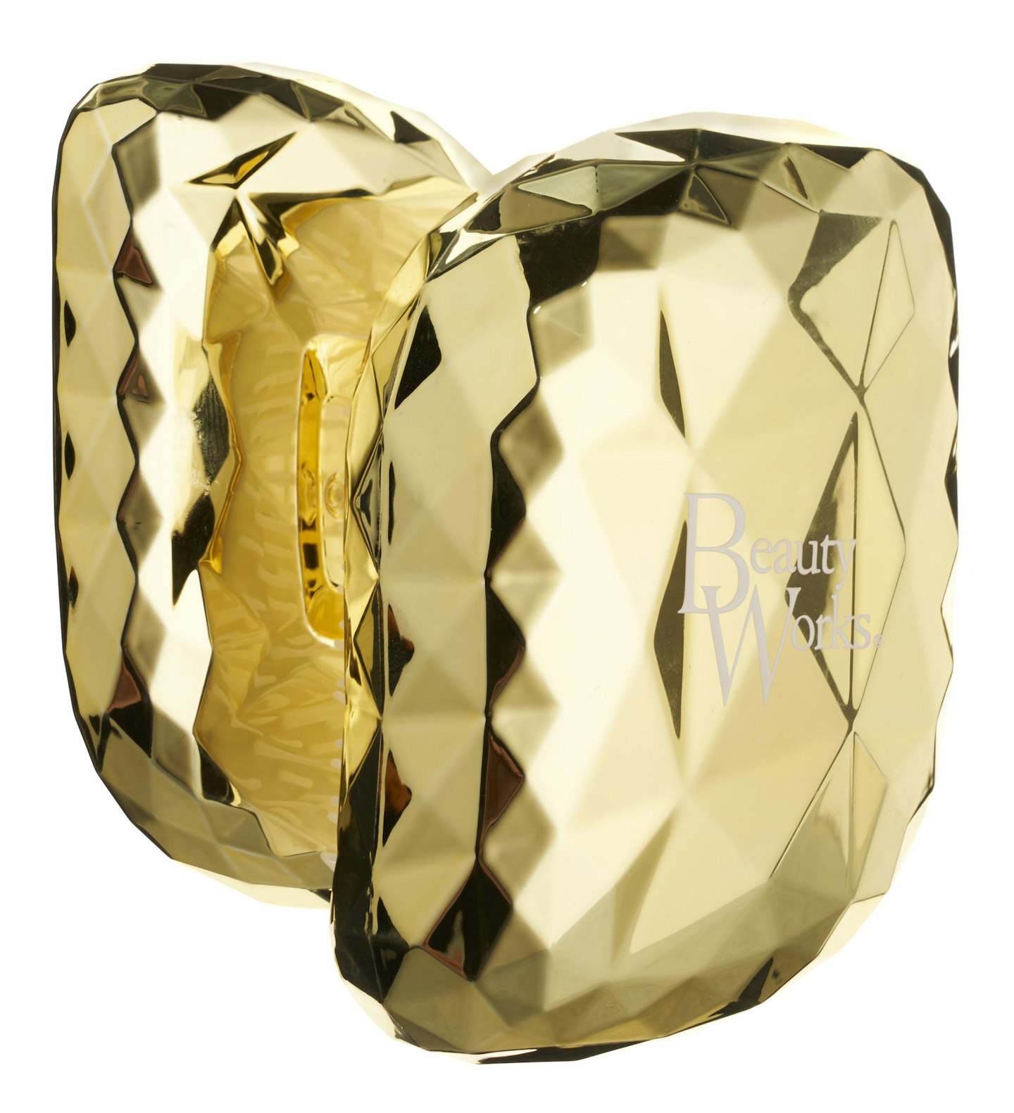 BEAUTY WORKS, GOLD CHROME DETANGLING BRUSH, RRP £14.99