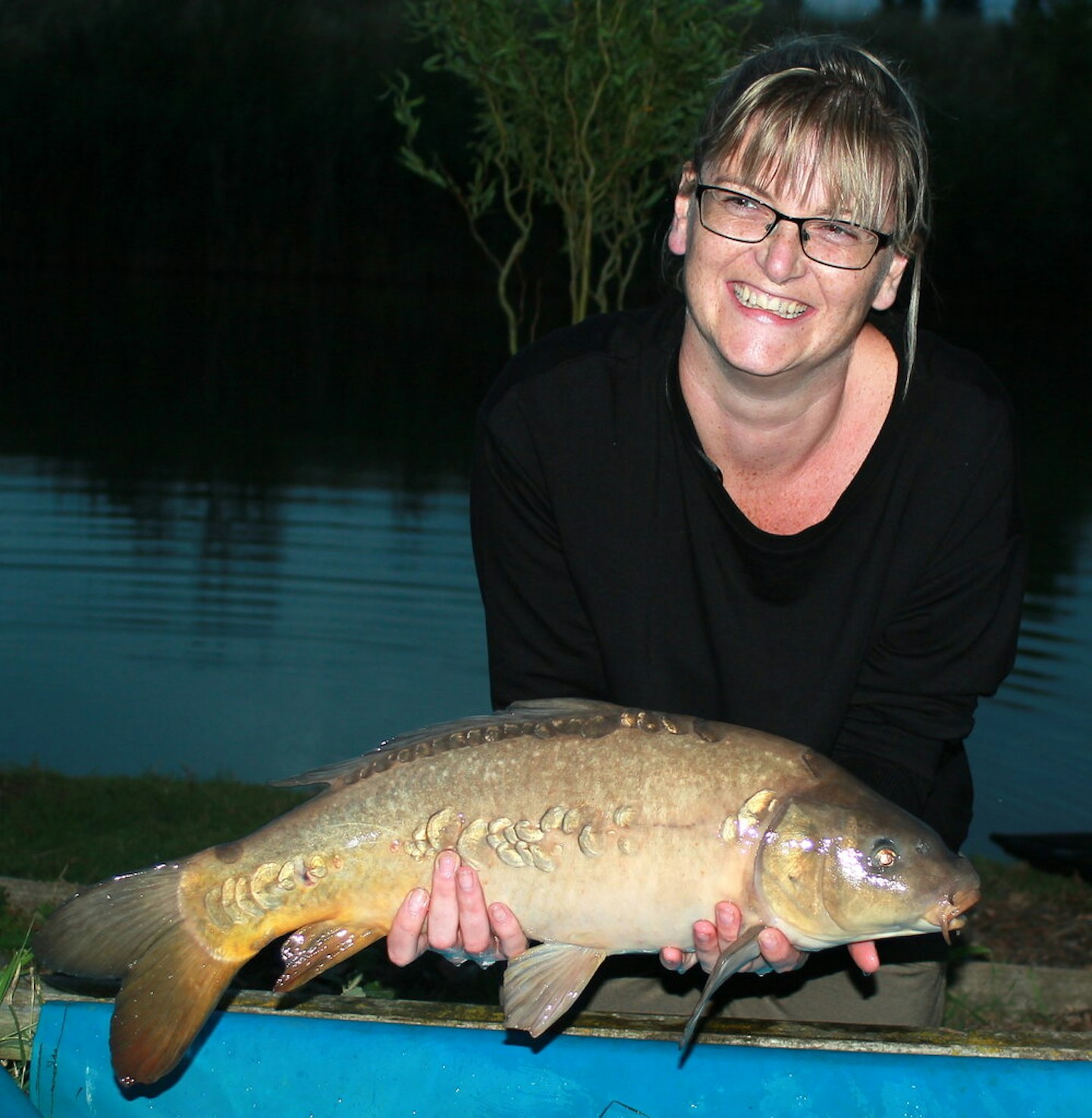 The club has set up a women’s carp group so female anglers can organise night fishing sessions 
