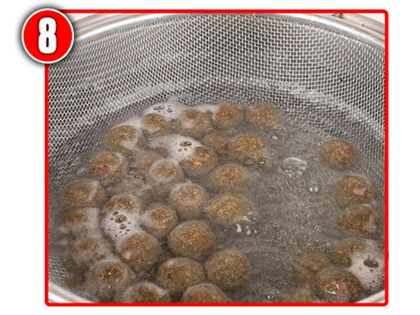 Boil the baits for around one minute to give them a tough outer skin. 