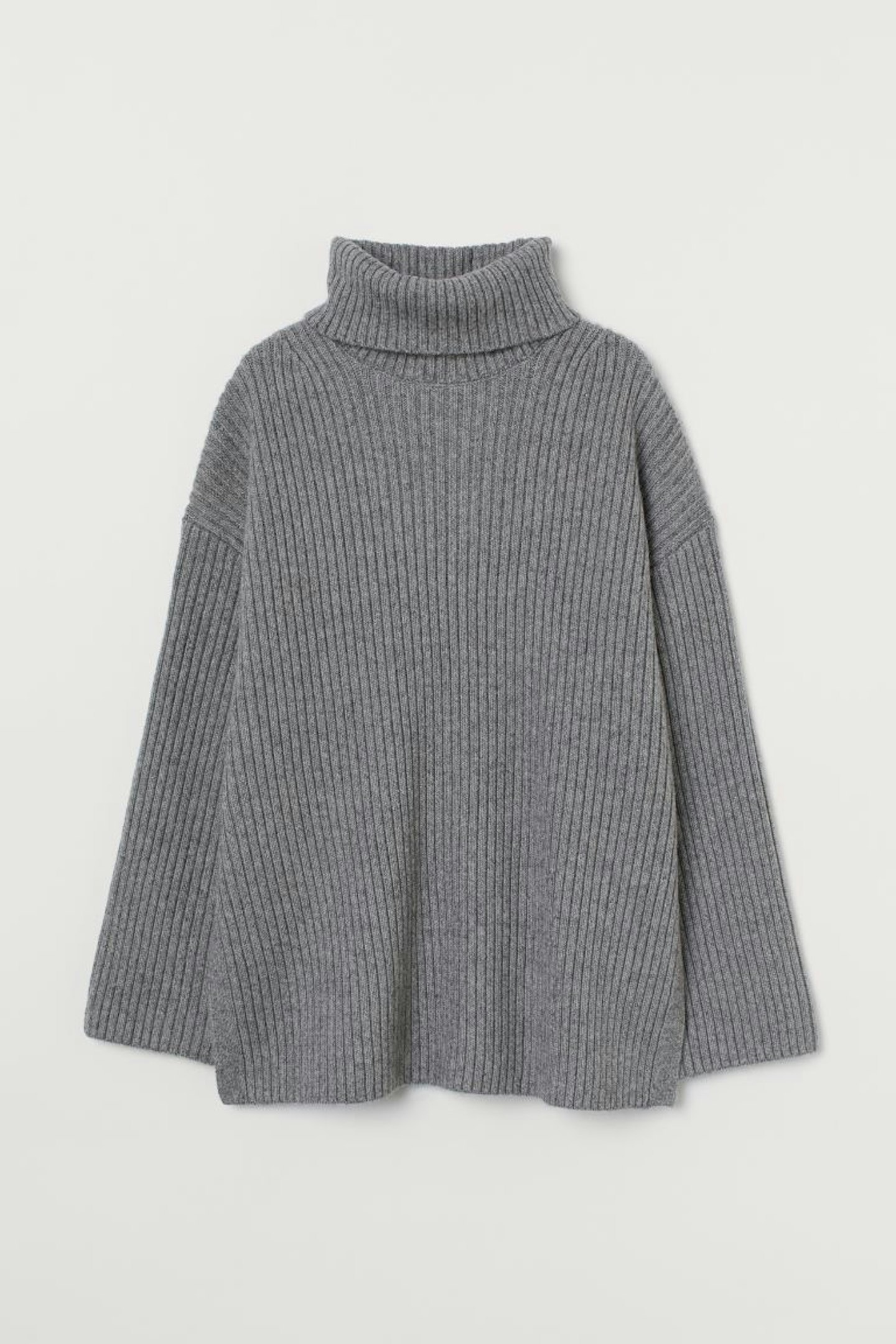 H&M, Ribbed Polo Neck Jumper, £34.99