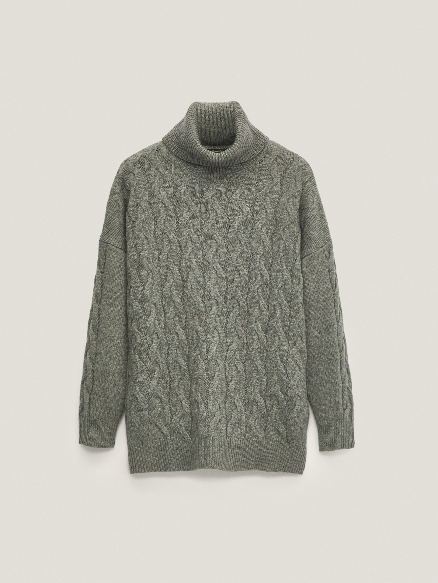 Massimo Dutti, Cable-Knit Cashmere-Wool High-Neck Sweater, £89.95