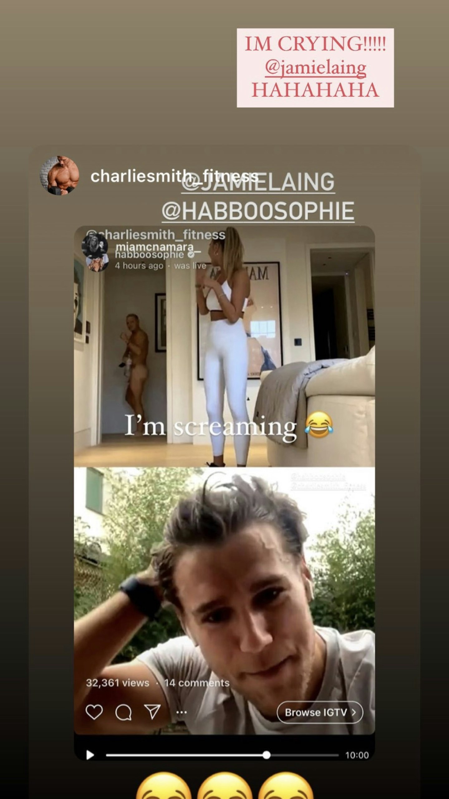 Jamie Laing naked Sophie Habboo Instagram