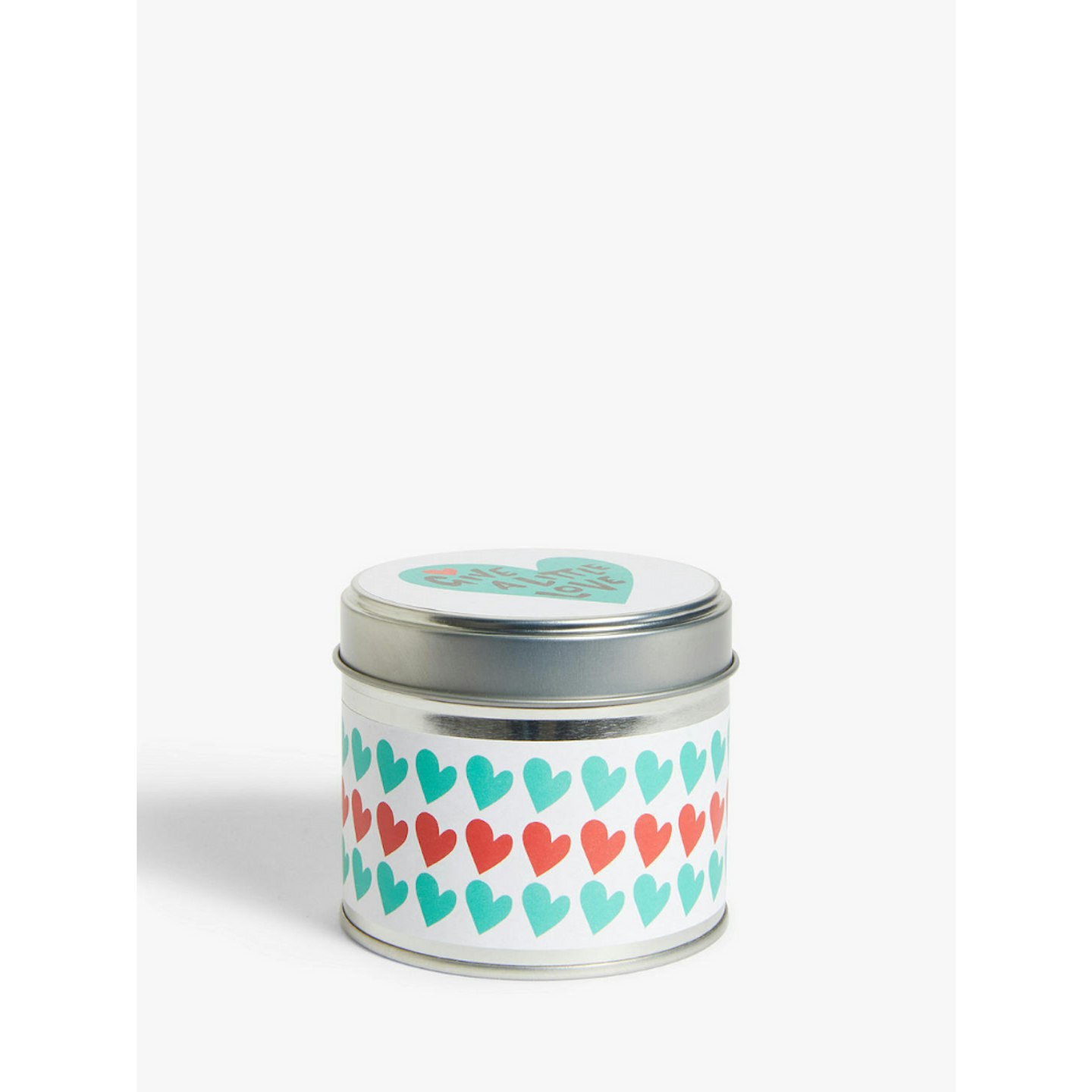 Give a Little Love Hearts Candle Tin, Multi