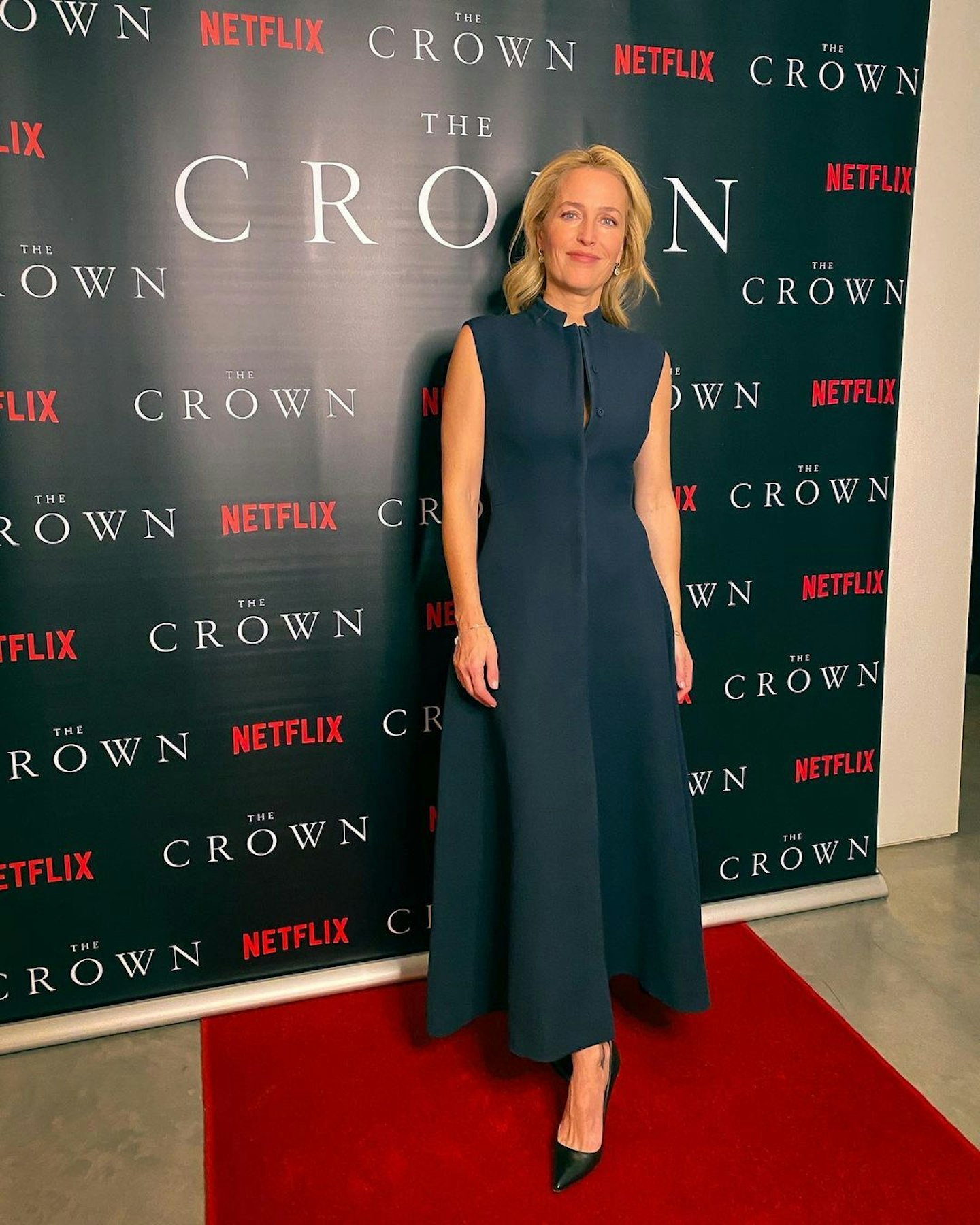 Gillian Anderson in Dior