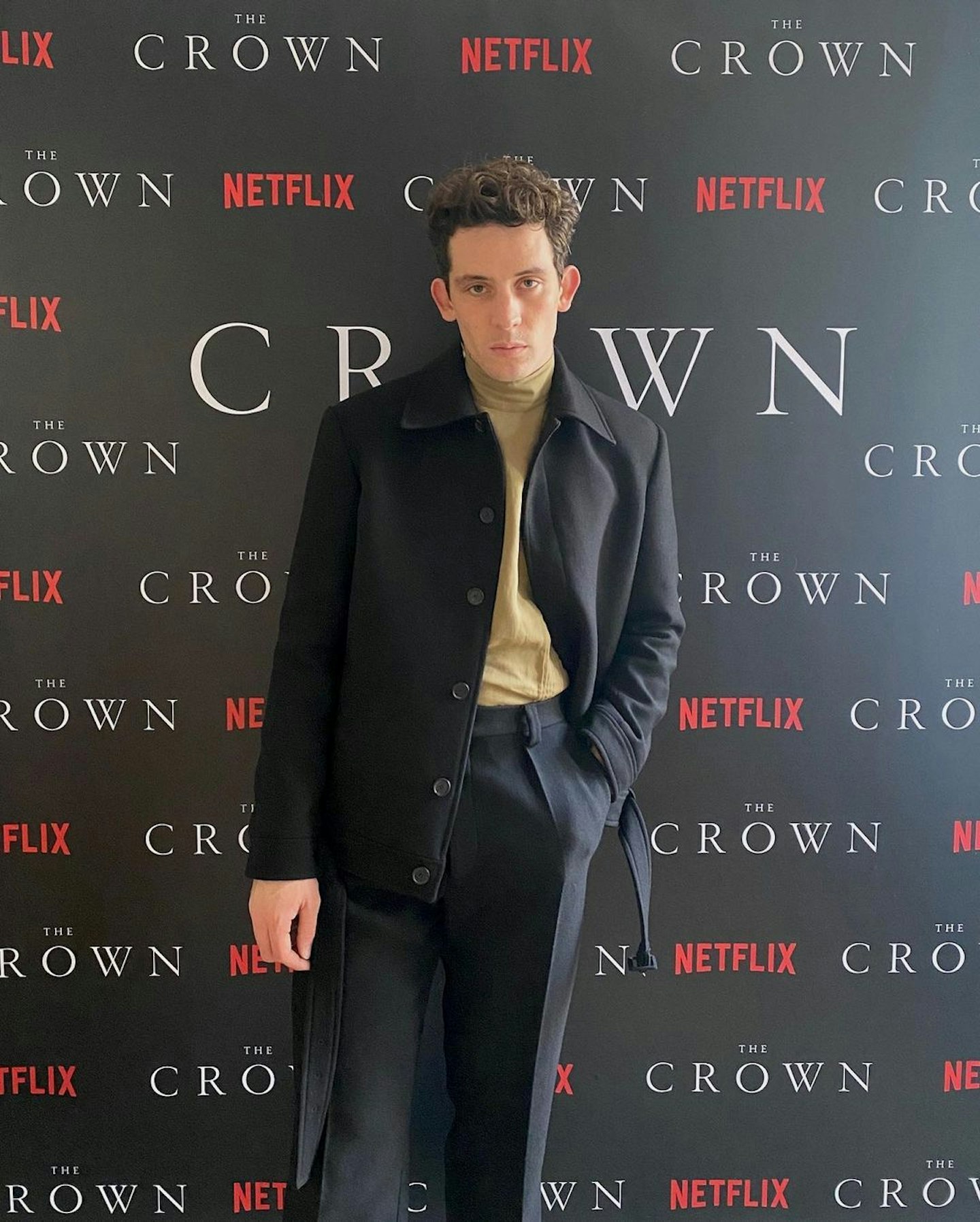 Josh O'Connor, who plays Prince Charles, wearing Loewe