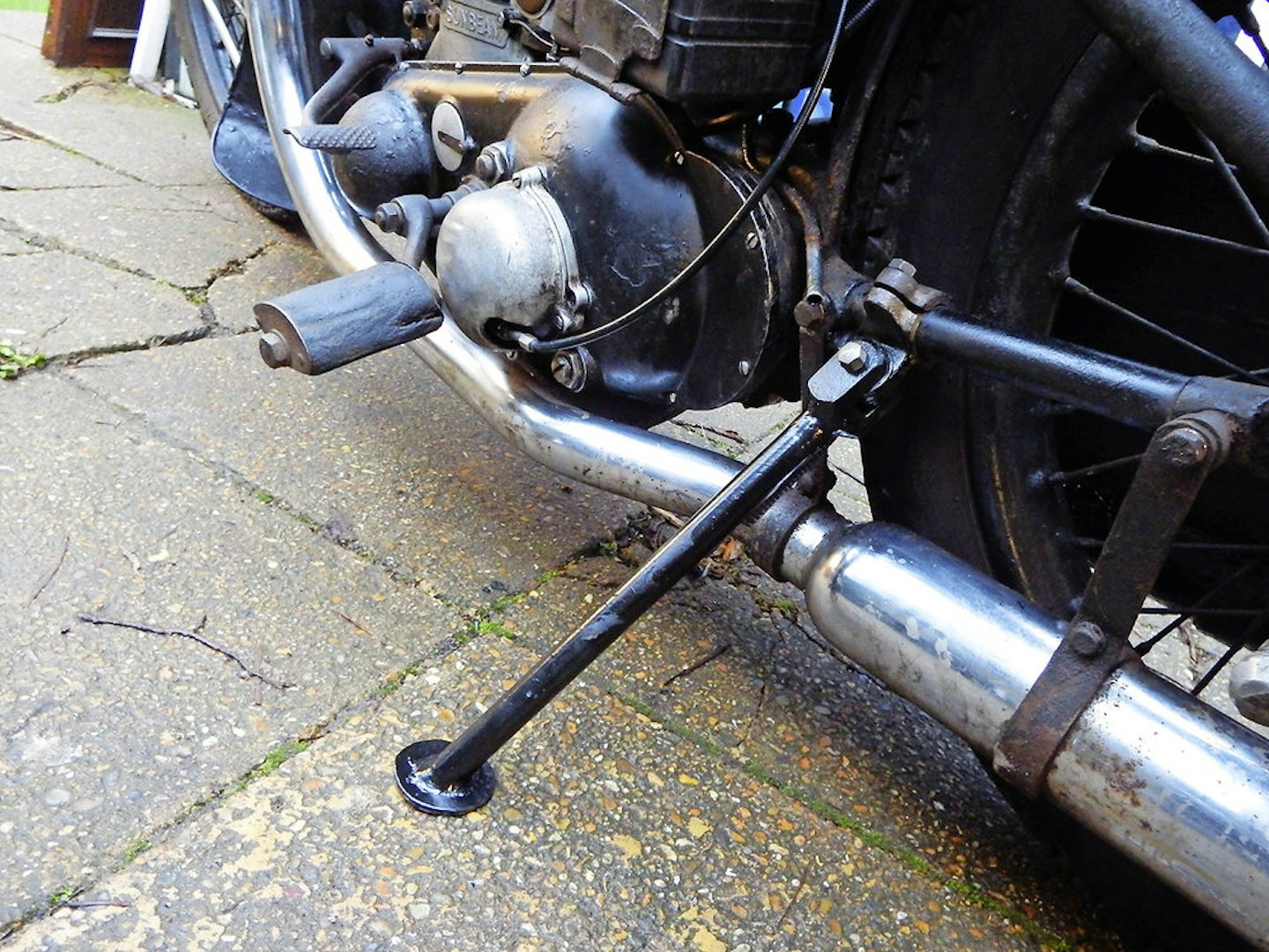 Sunbeam sidestand gave Rick the excuse he needed to keep it