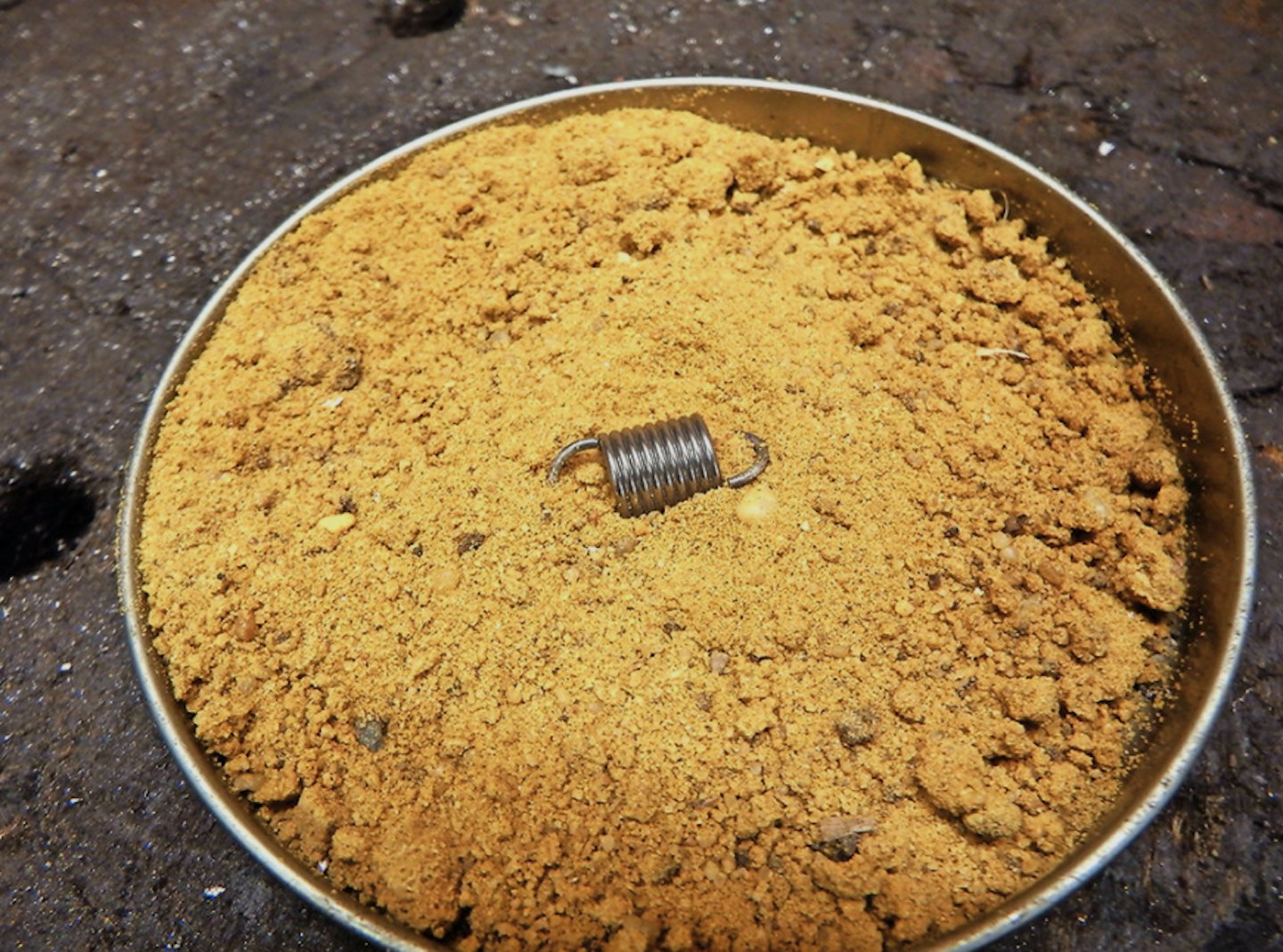Tray of sand