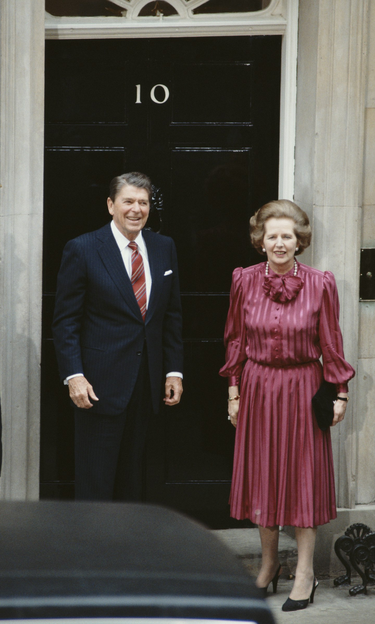 Margaret Thatcher with Ronald Reagan in 1984