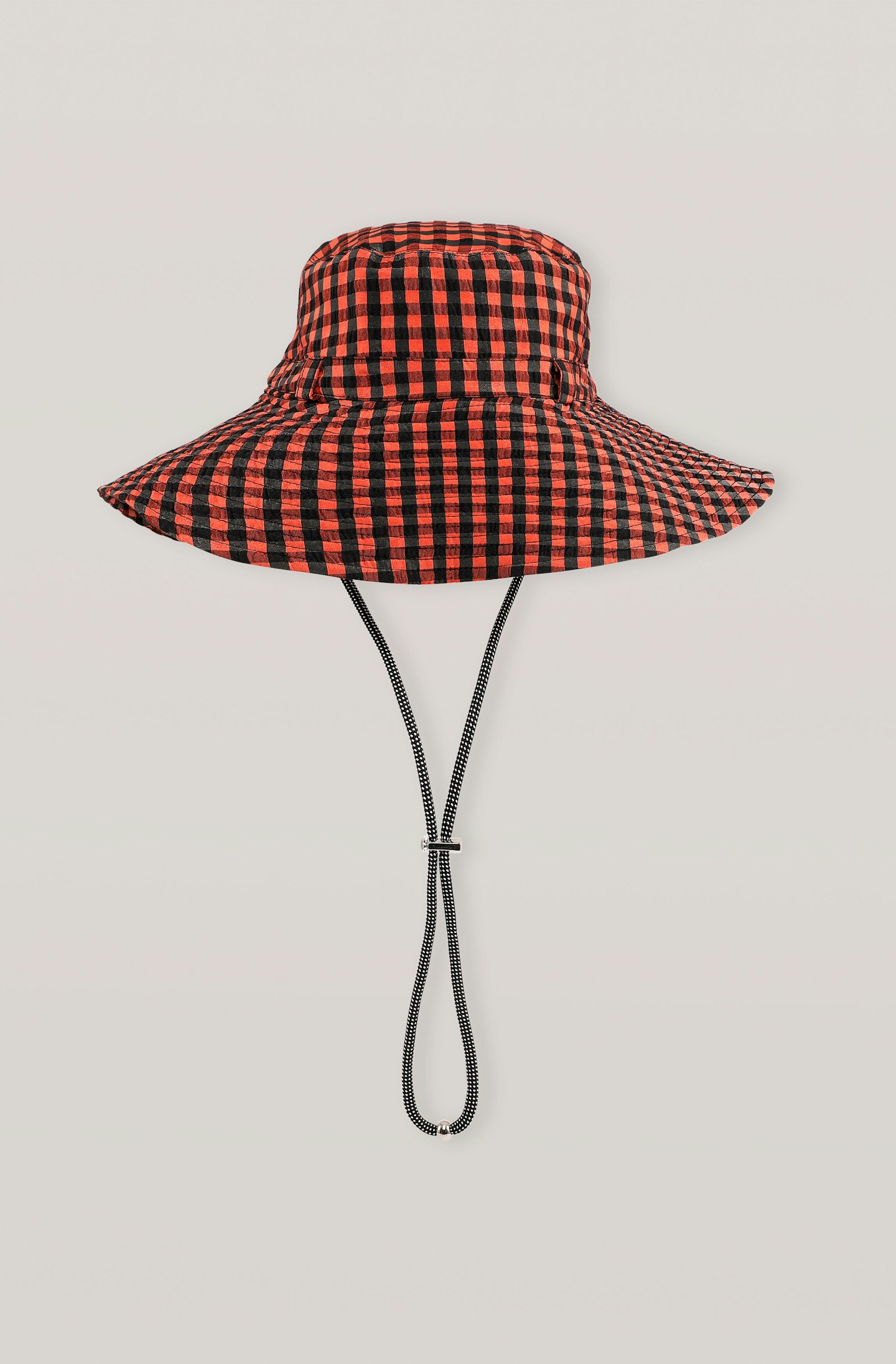 Ganni, Seersucker Check Hat, £65