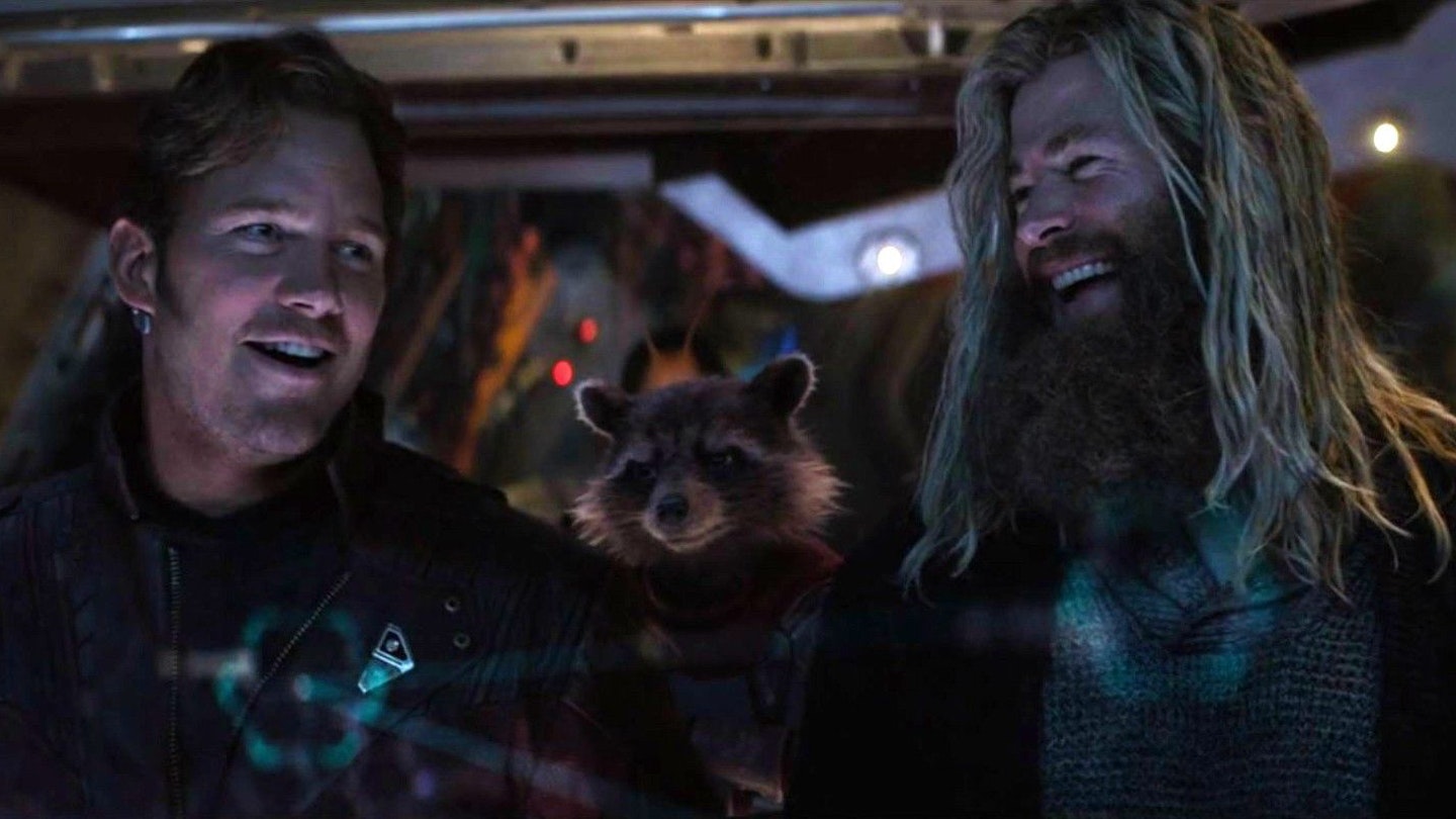 Chris Pratt, Sean Gunn, Chris Hemsworth Avengers: Endgame
