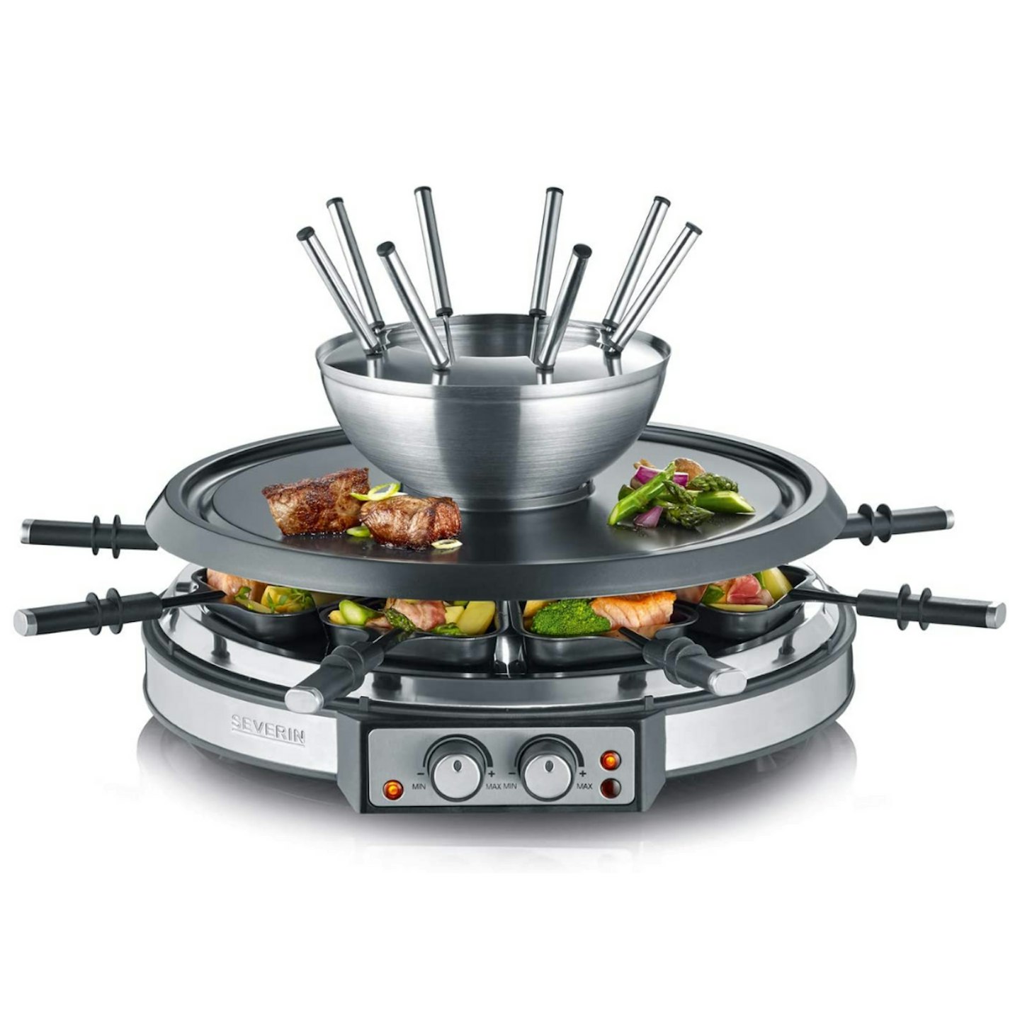 Severin Raclette Grill Fondue Combination