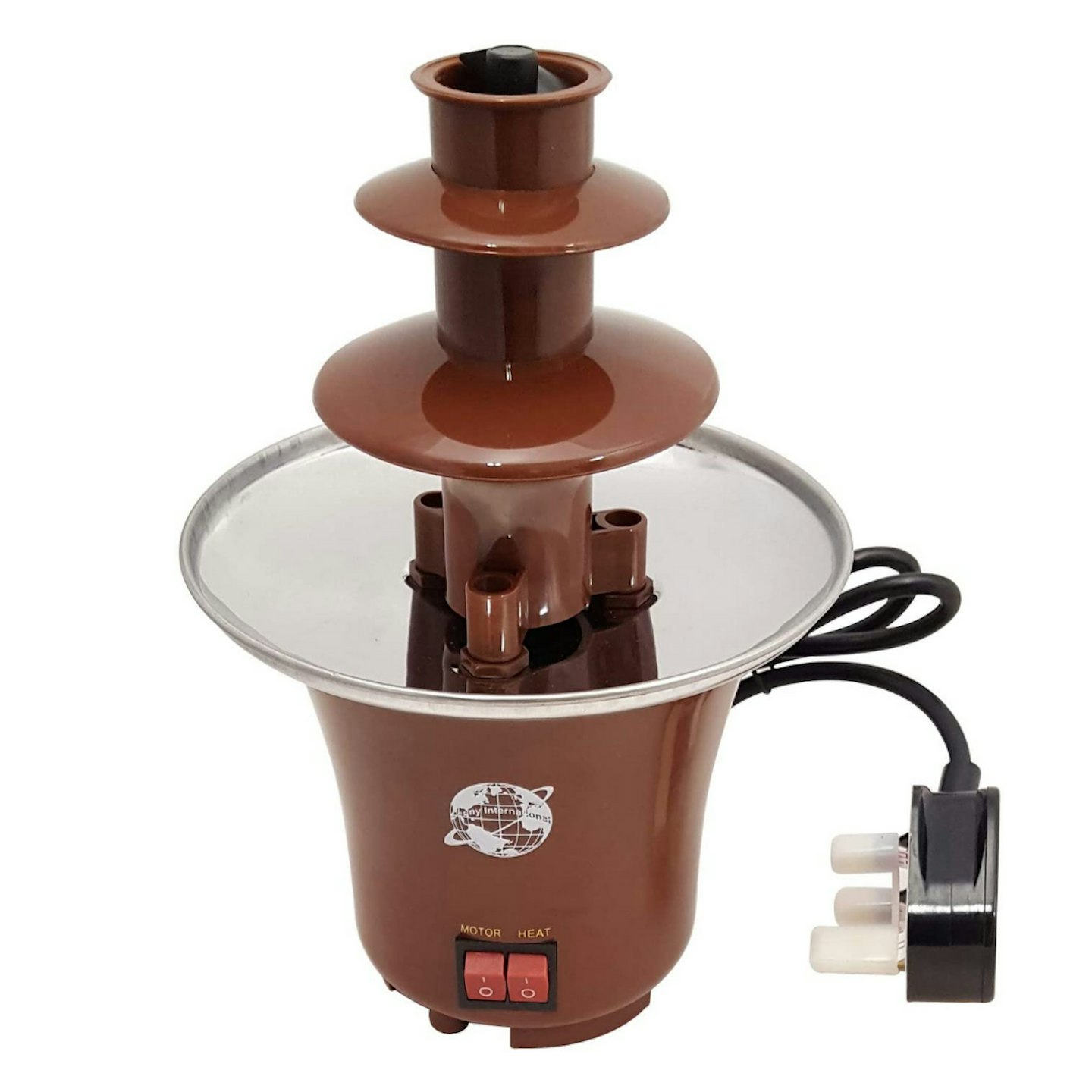 3 Tier Stainless Steel Electric Fondue by Crystalsu00ae