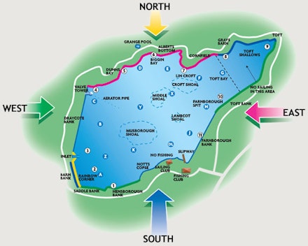 Map Of Draycote Water Stillwater And Reservoir Fly Fishing Guide: Draycote Water | Tips, Venues  And Gear | Trout And Salmon