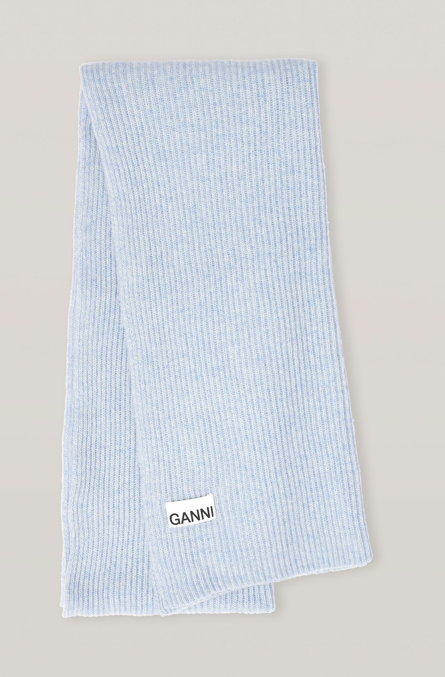Ganni, Recycled Wool Knit Scarf, £125