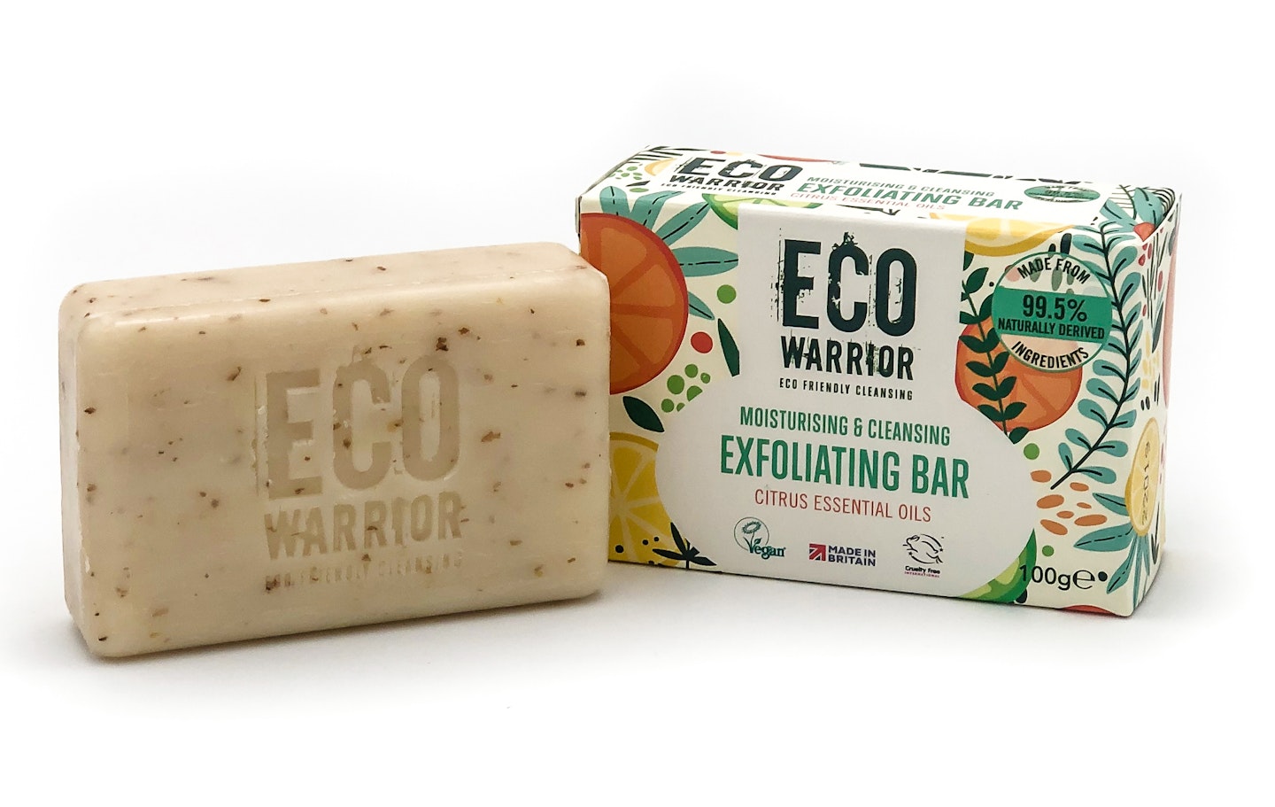 Eco Warrior, Moisturising & Cleansing Exfoliating Bar Citrus Essential Oils, £4.50