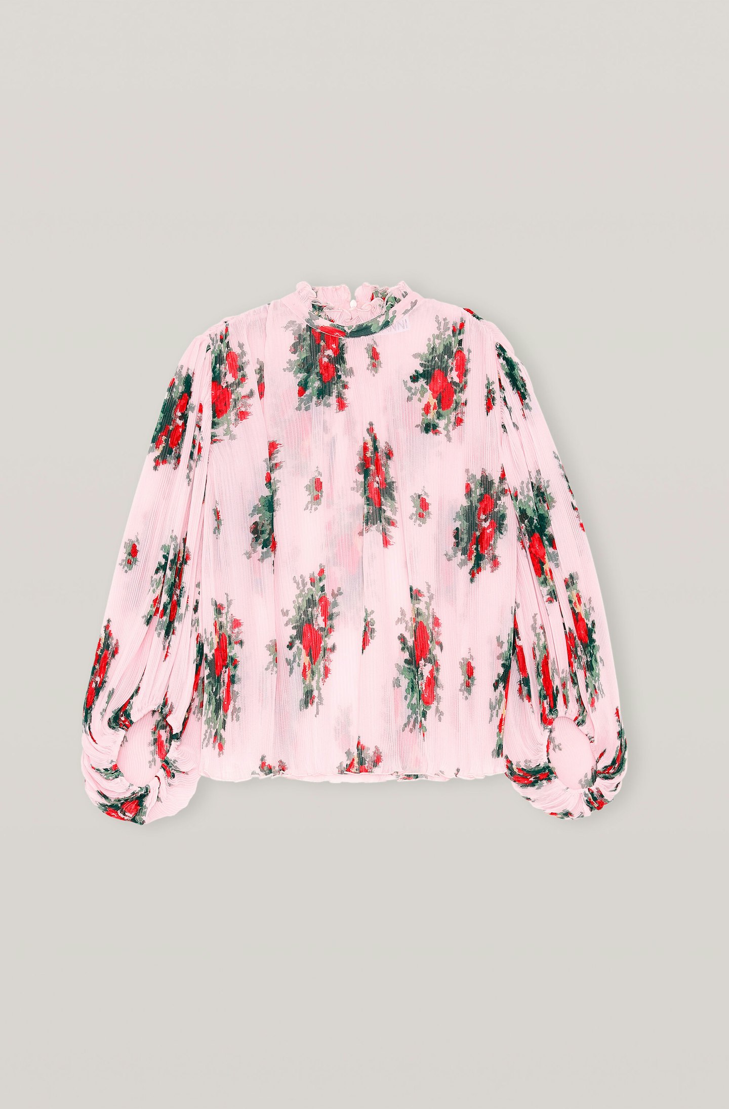 Ganni, Pleated Georgette Blouse, £155