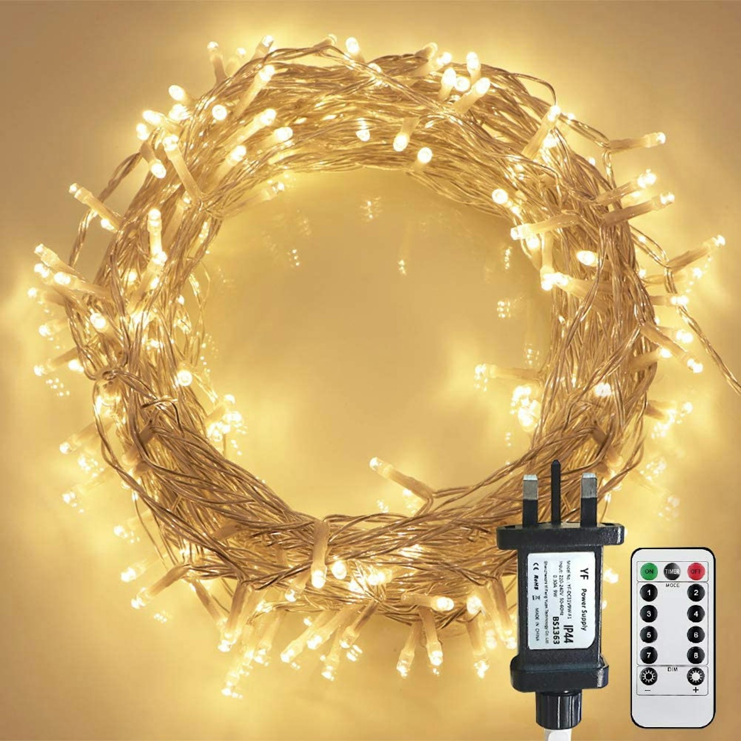 Remote Control STARKER Fairy Lights Plug in, 20m 200 LED