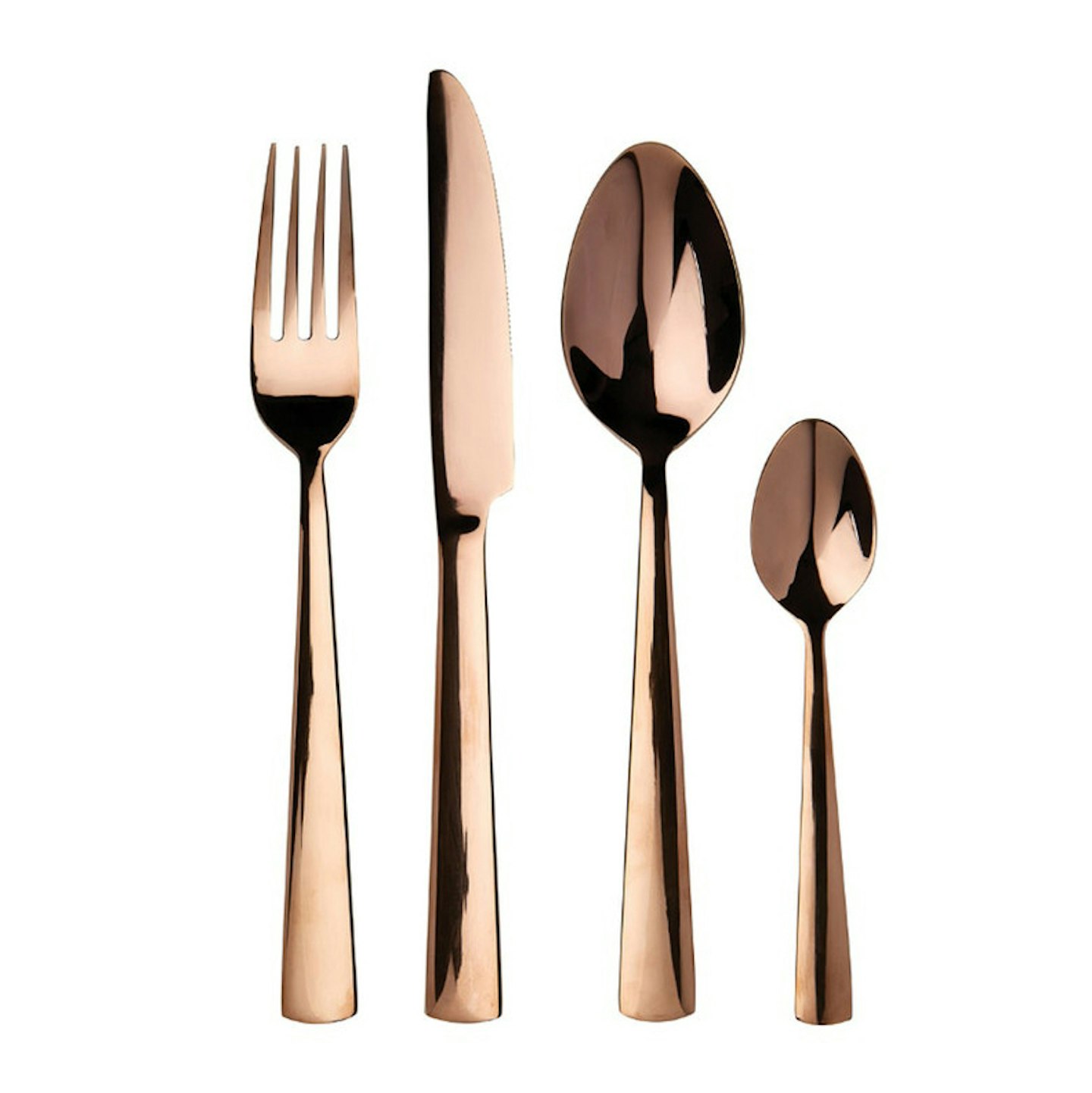 16-Piece Rose Gold Cutlery Set