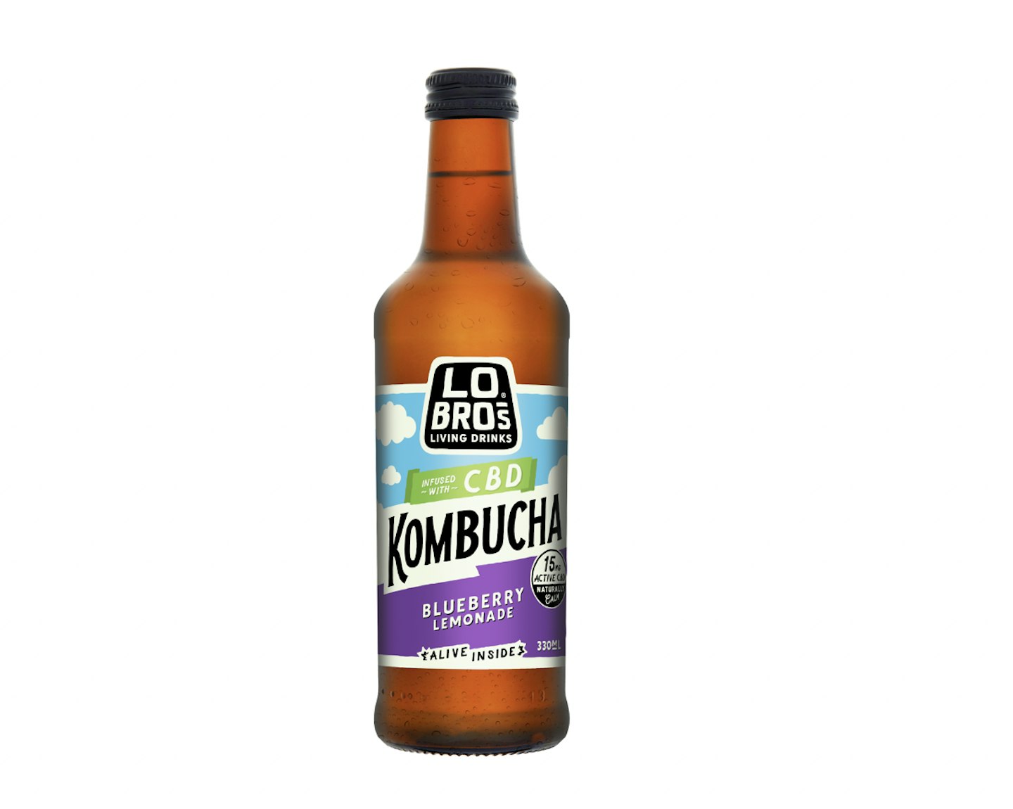 Lo Bros Blueberry Lemonade CBD Kombucha