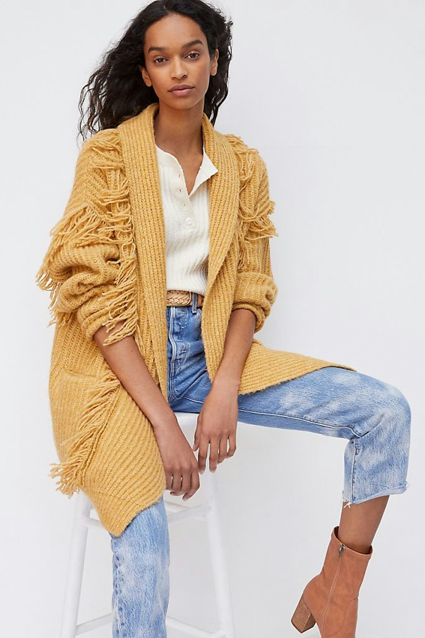 Amanza Fringed Cardigan, WAS £158 NOW £118.50