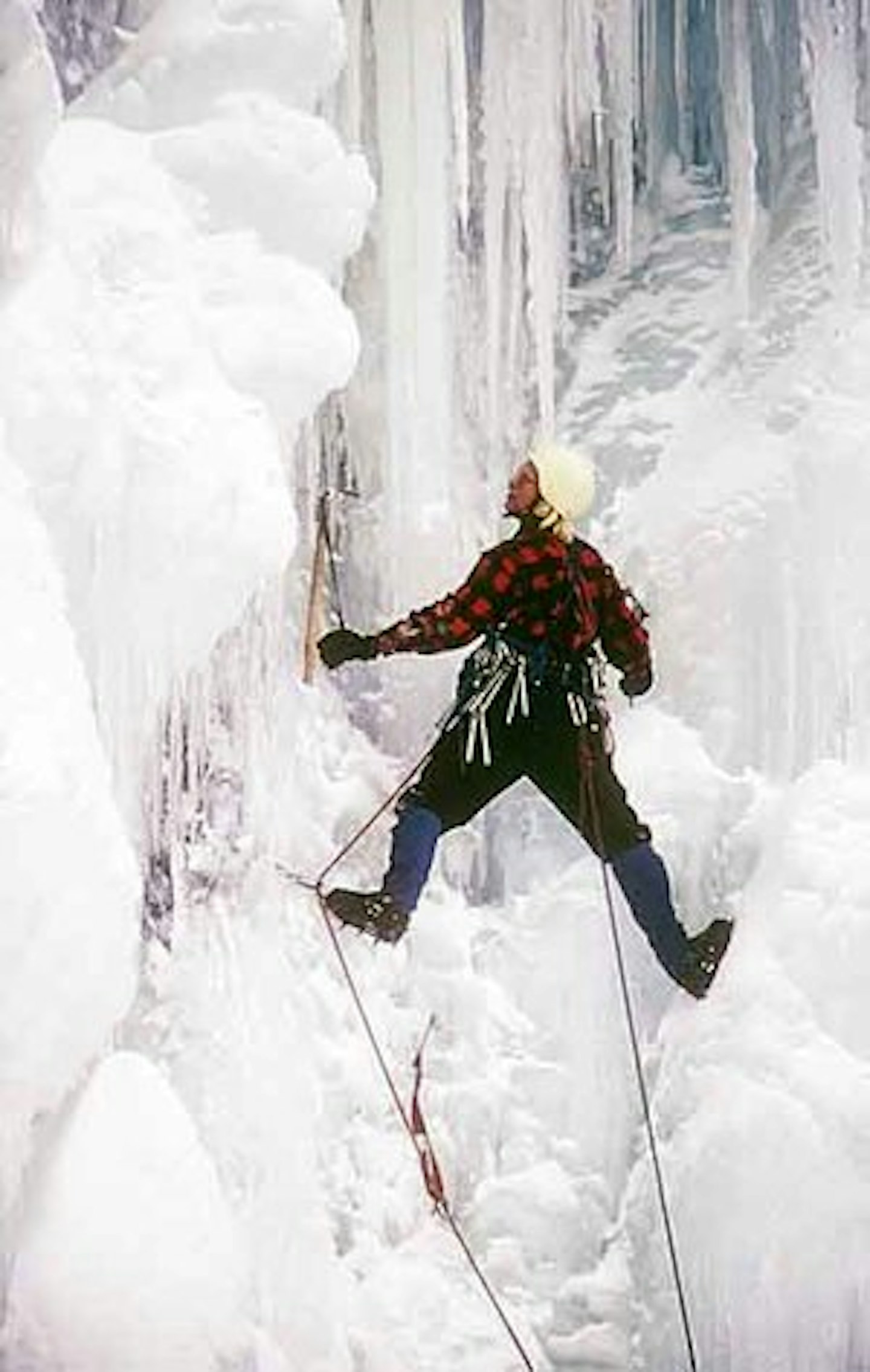 1974 - Jeff Lowe on Bridalveil Falls 