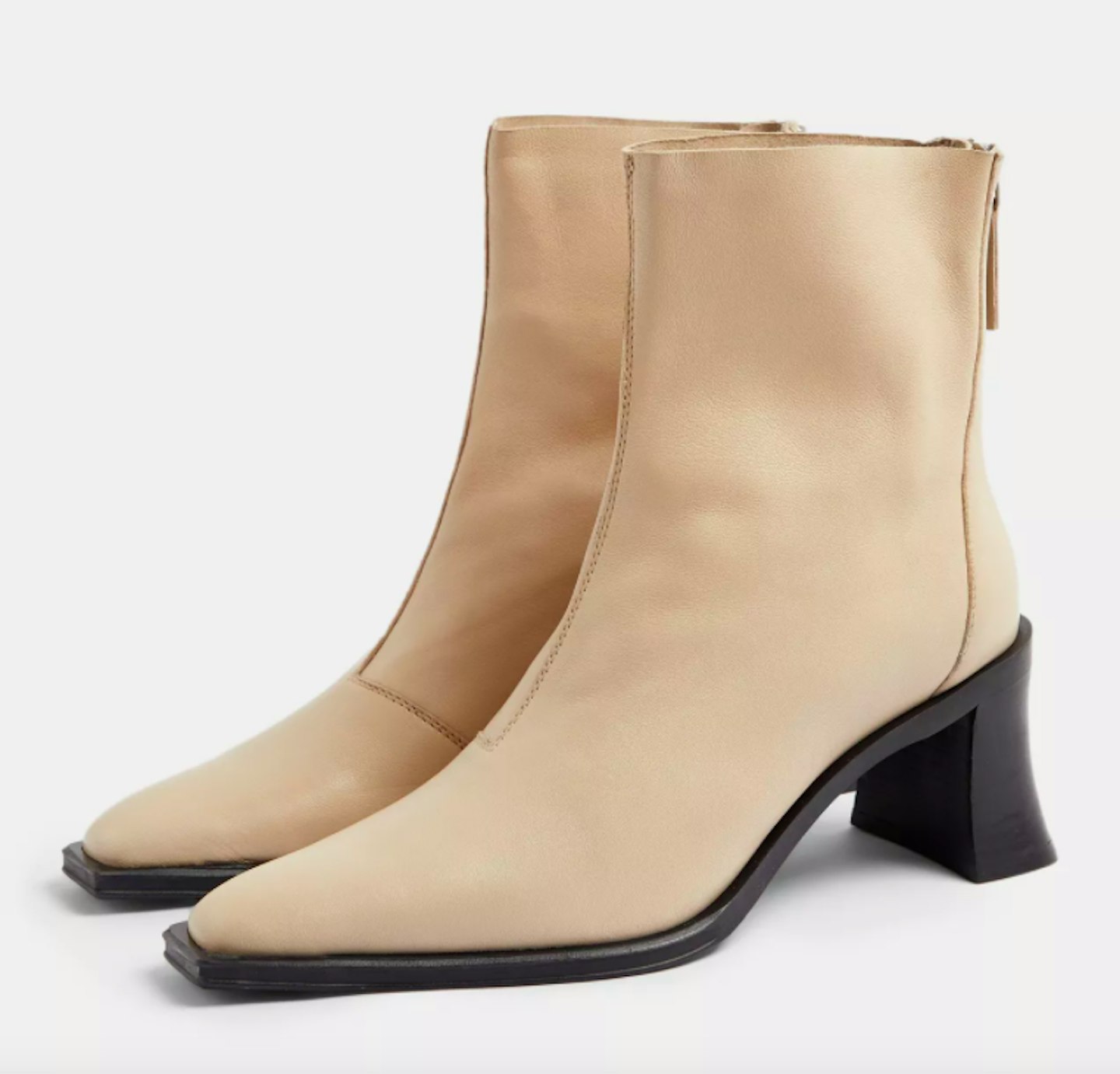 Topshop, Money Leather Heeled Boots, WAS £65.99, NOW £49.99