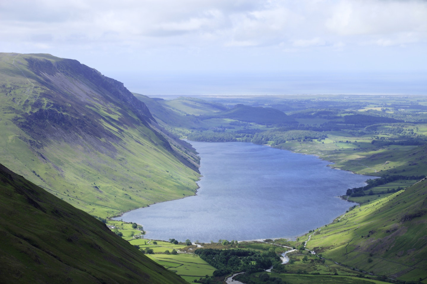 Wast Water from the sloes of Scafell Pike. Photo: Tom Bailey © Trail Magazine 
