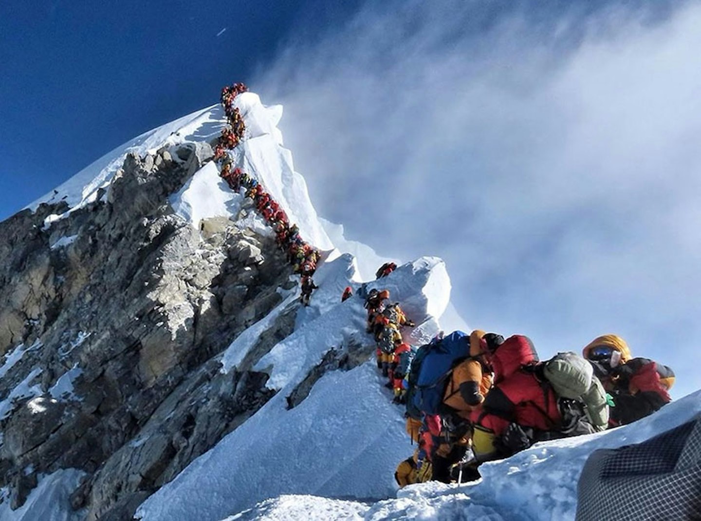 Nirmal Purja MBE’s recent image of queues on the Hillary Step near Everest’s summit, which has sent shockwaves around the world.