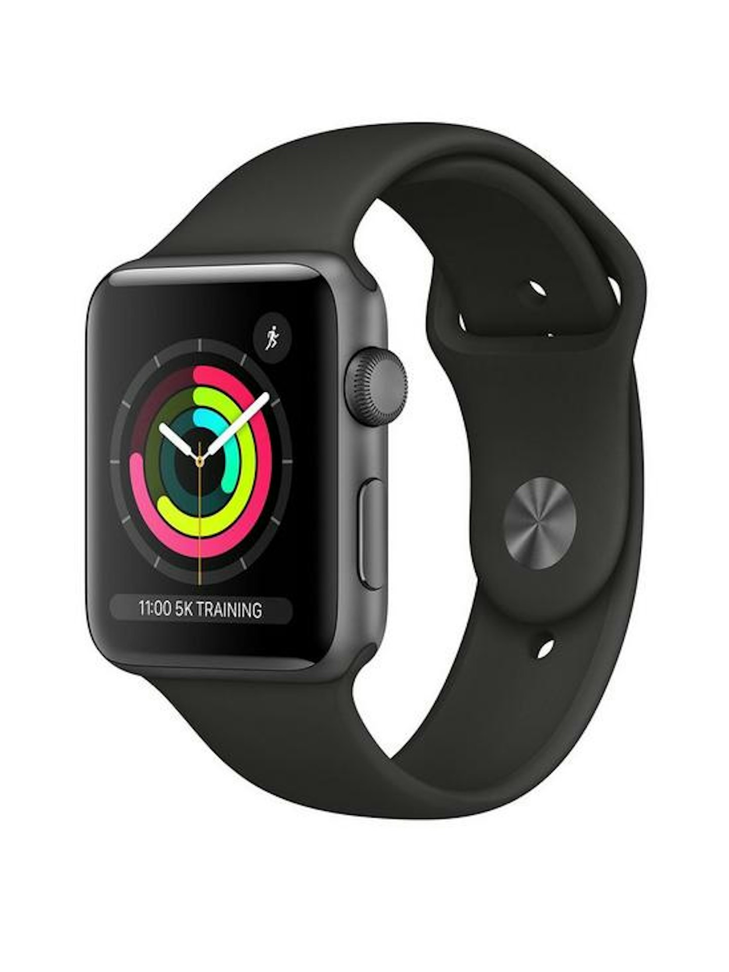 Apple, Watch Series 3 42mm Space Grey Aluminium Case With Black Sport Band, WAS £309 NOW £229