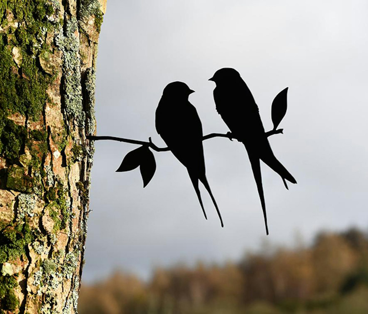 The best bird-watching gifts: Barn swallows metal tree art