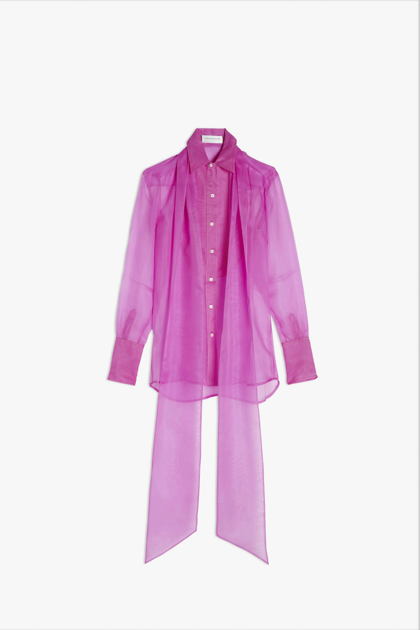 Victoria Beckham, Ruffle-Tie Blouse In Pink, £690