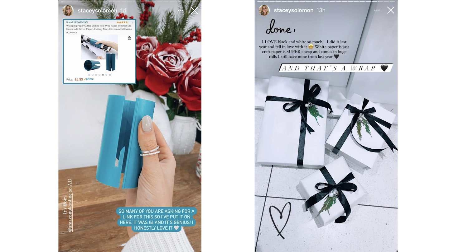 Stacey Solomon Reveals The £7.99 Wrapping Paper Cutter She Uses
