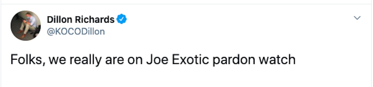 Reactions To Joe Exotic Presidential Pardon News - Grazia